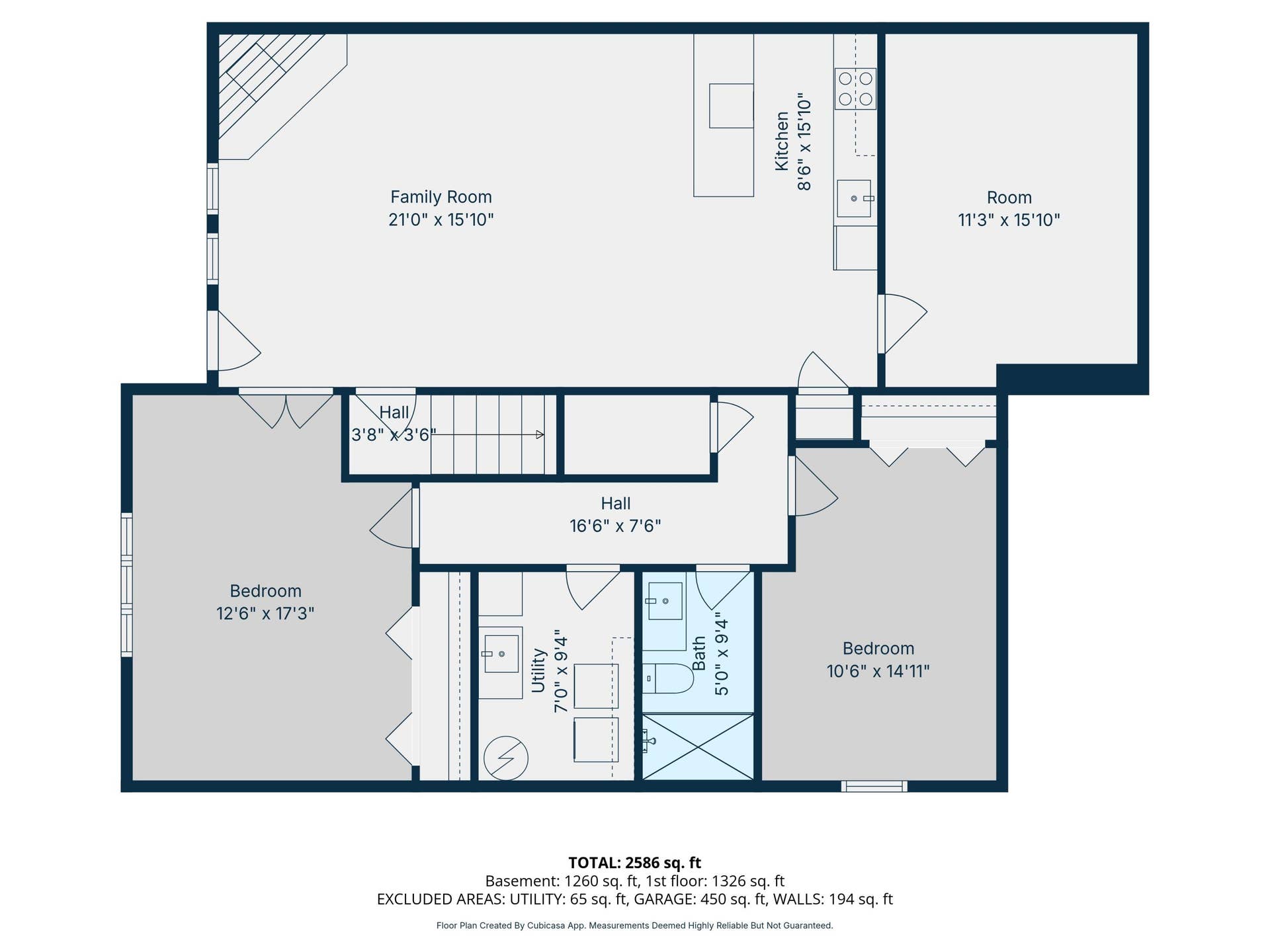 255 Point Seven Road, #1, Kimberling City, MO 65686 255-Point-Seven-Rd-1-Lower-Lvl-Floorplan