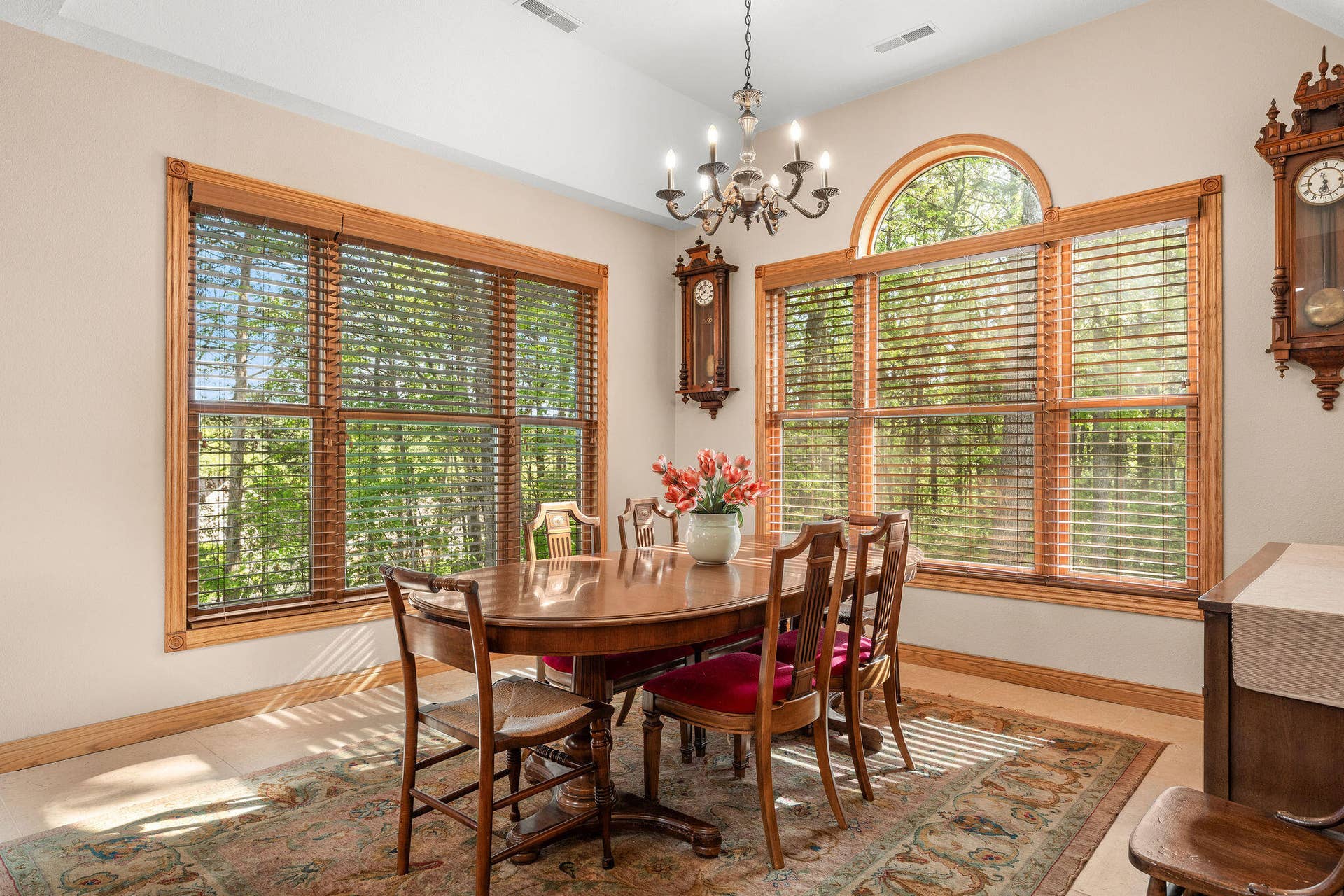 Naturally lit Dining Area