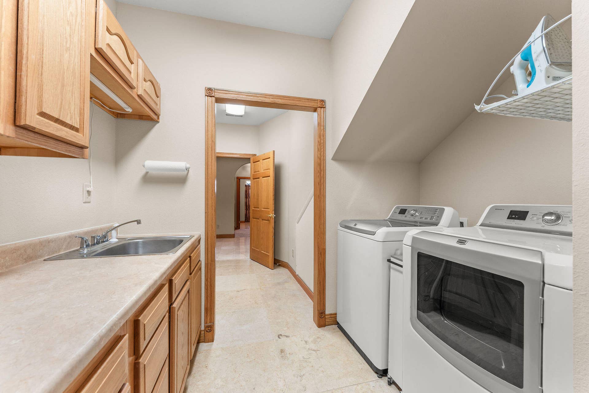 Laundry with sink