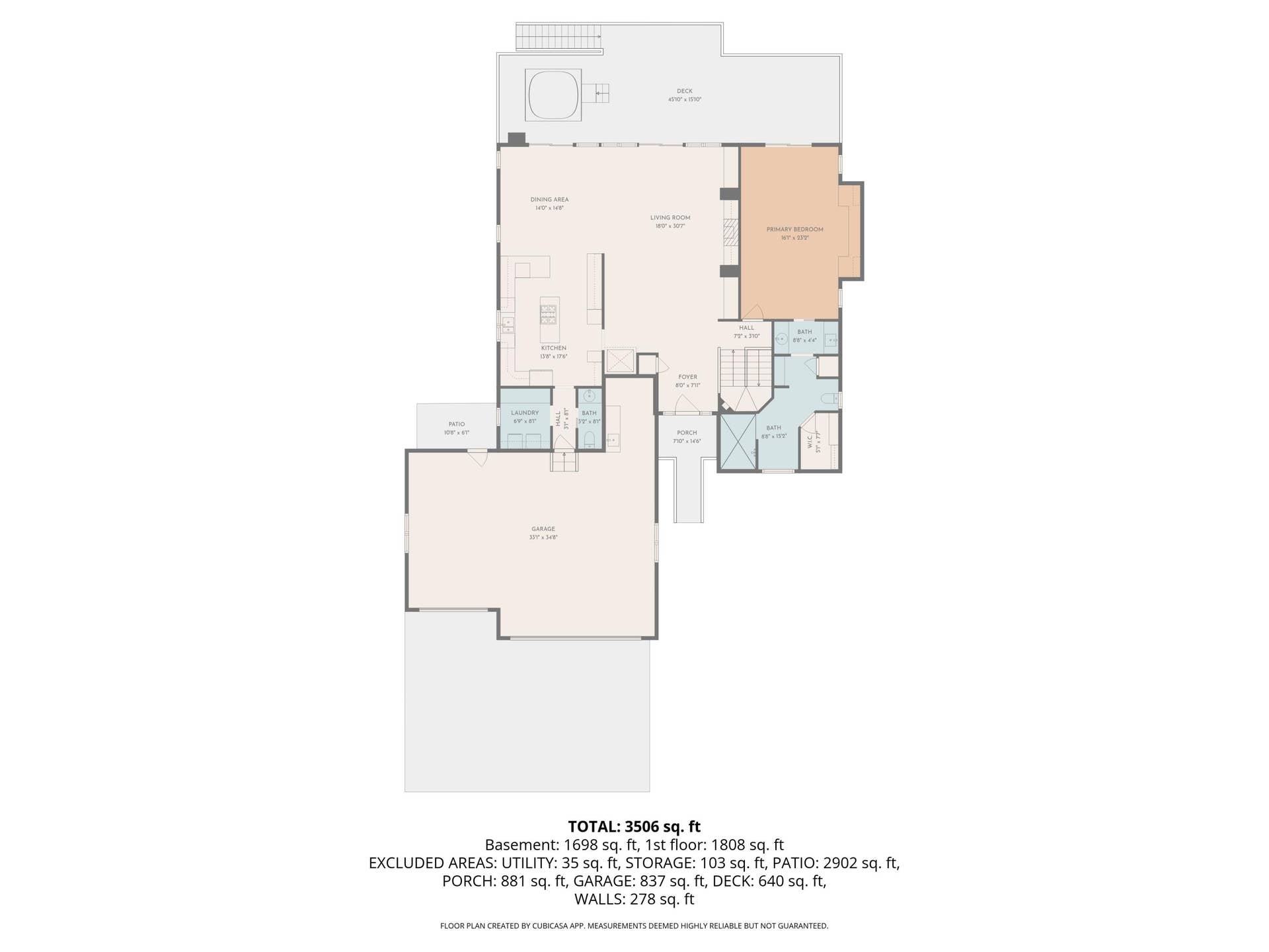 536 Morgan Trail, Branson West, MO 65737 Main Floor Layout