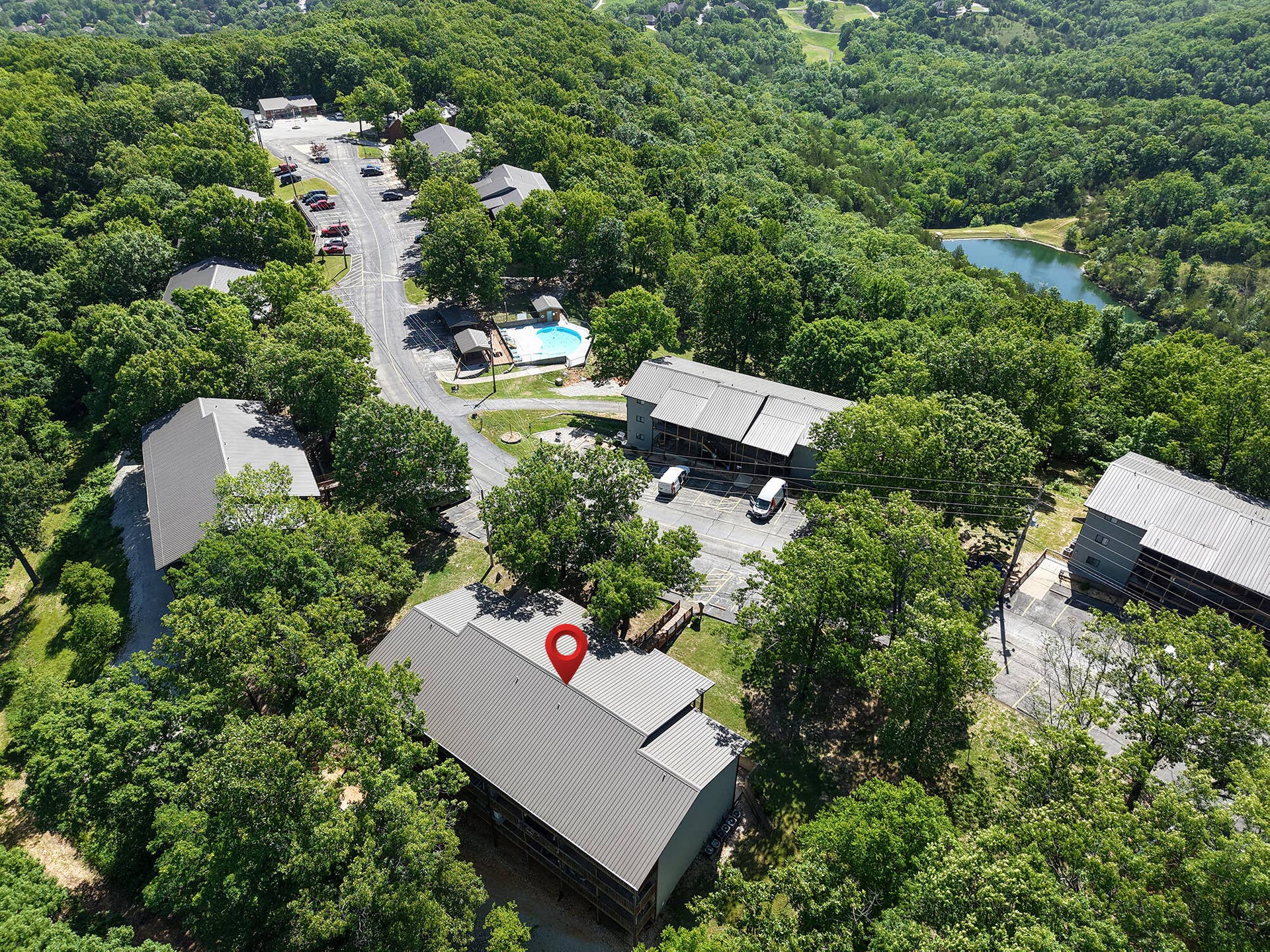 437 Notch Lane Building 16 Unit 9, Branson West, MO 65737 Aerial