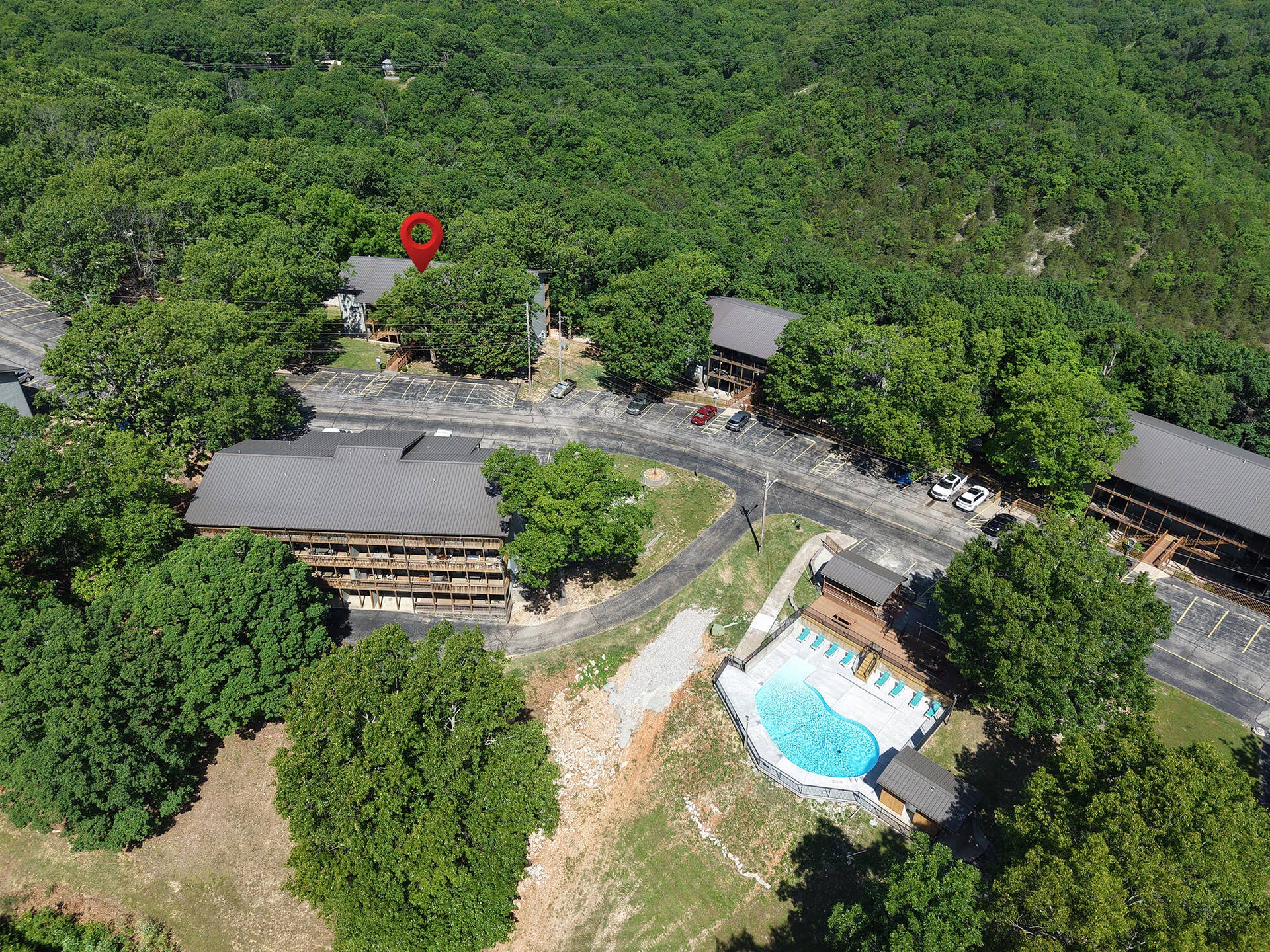 437 Notch Lane Building 16 Unit 9, Branson West, MO 65737 Aerial