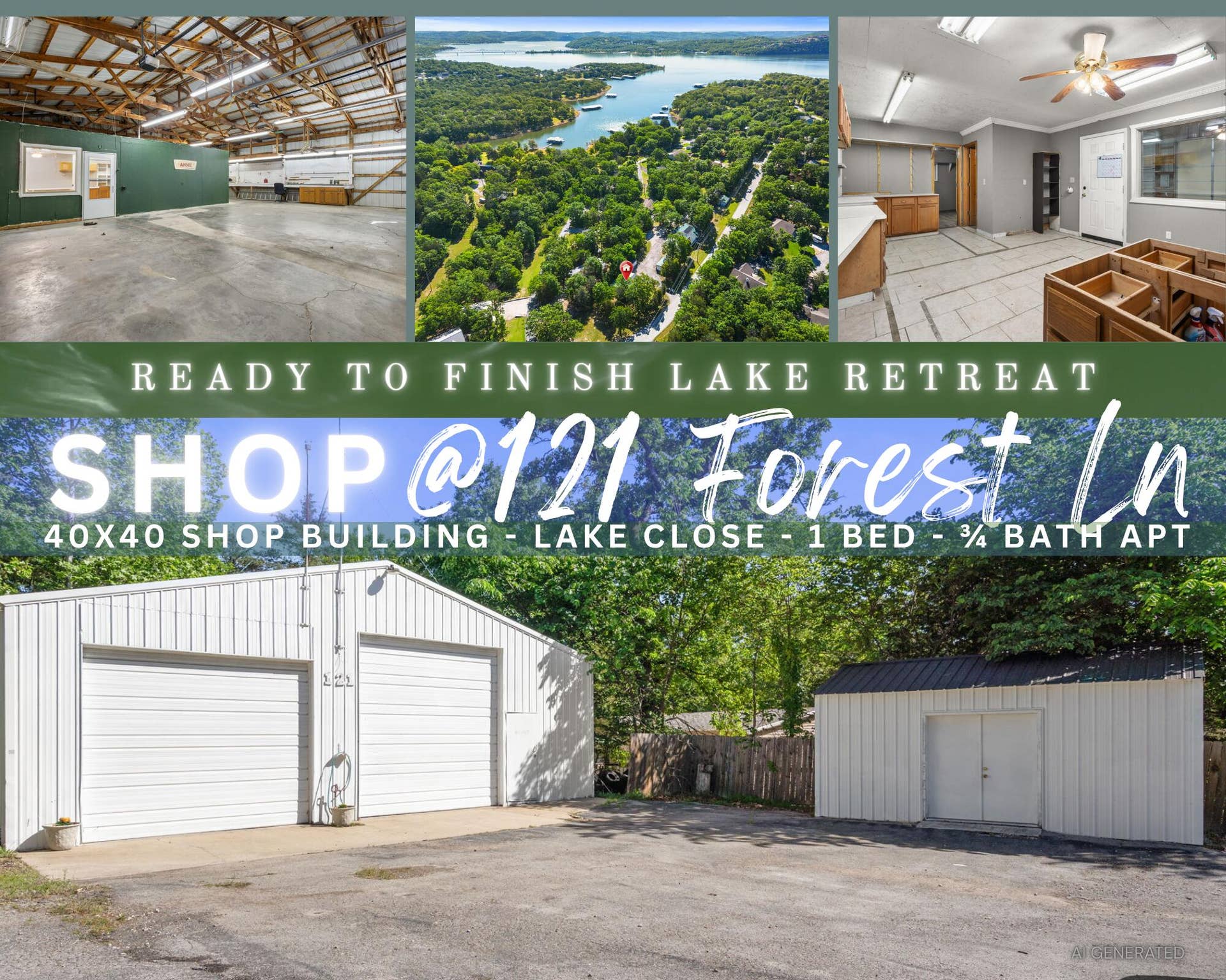 121 Forest Lane, Kimberling City, MO 65686 121-Forest-Ln-Workshop-Home