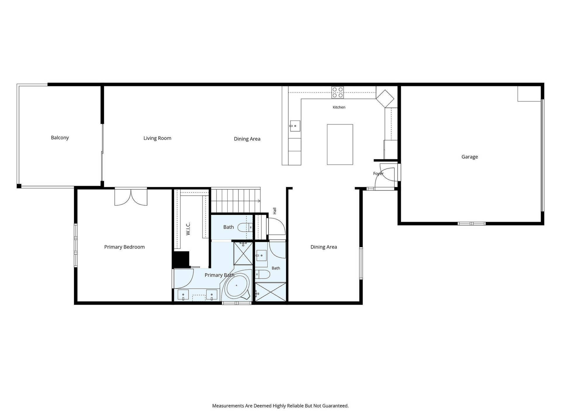 201 Point Seven Road, #8, Kimberling City, MO 65686 Main Level Floor Plan
