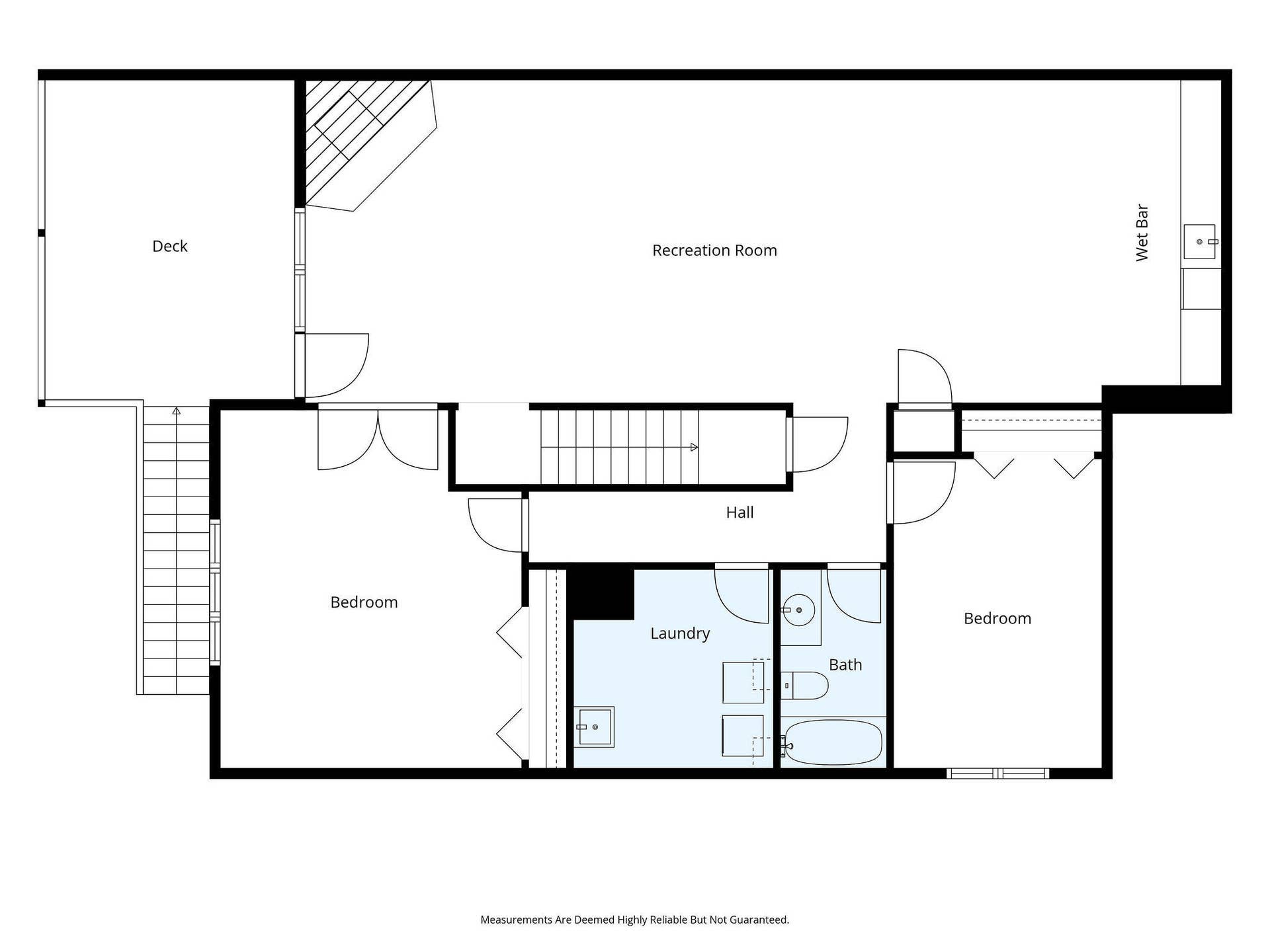 201 Point Seven Road, #8, Kimberling City, MO 65686 Lower Level Floor Plan