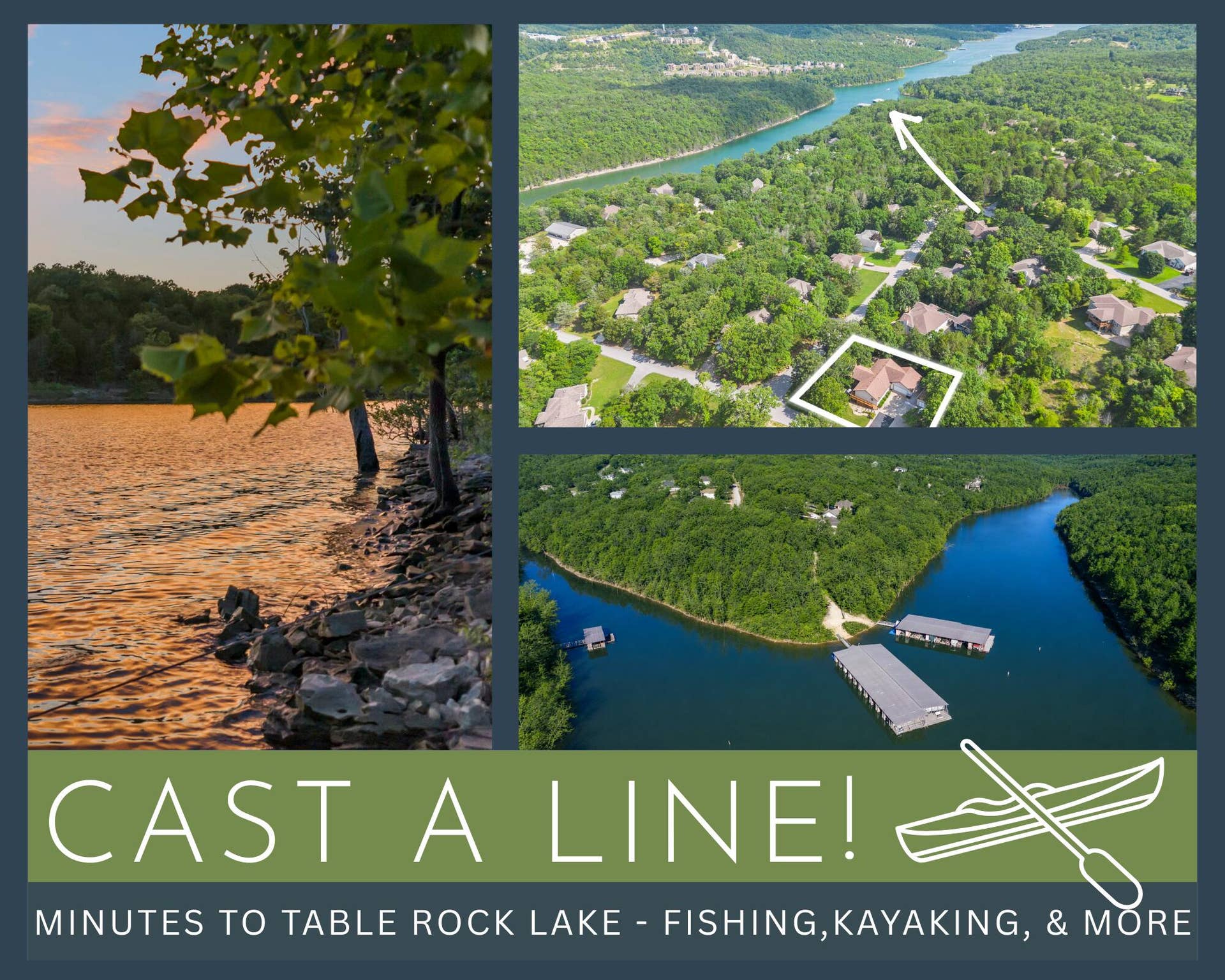 Min to Table Rock Lake