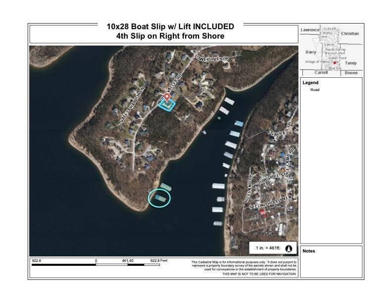 570 Indian Valley Road, Branson West, MO 65737 Boat Slip Directions 4