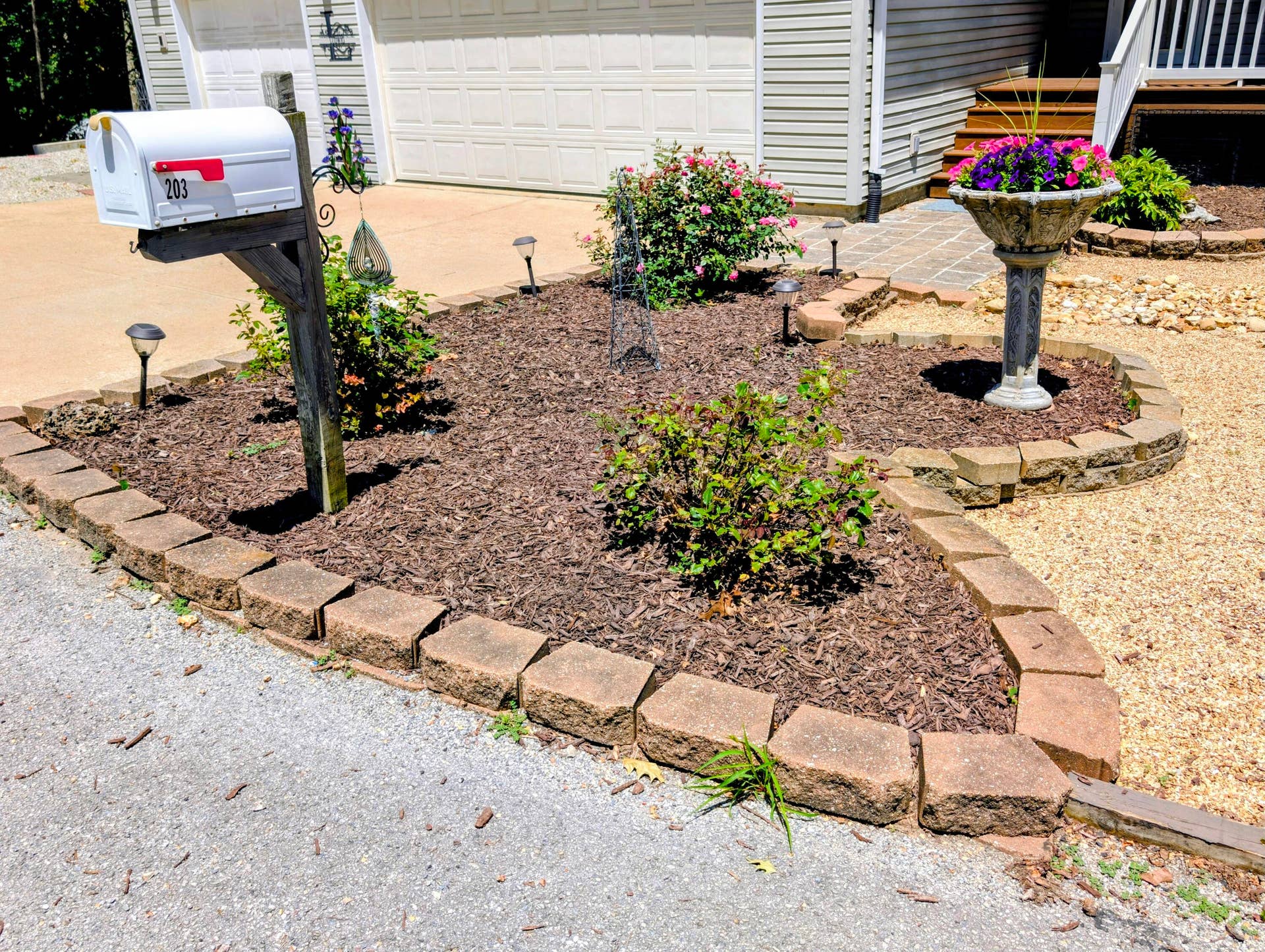 Landscaping in front