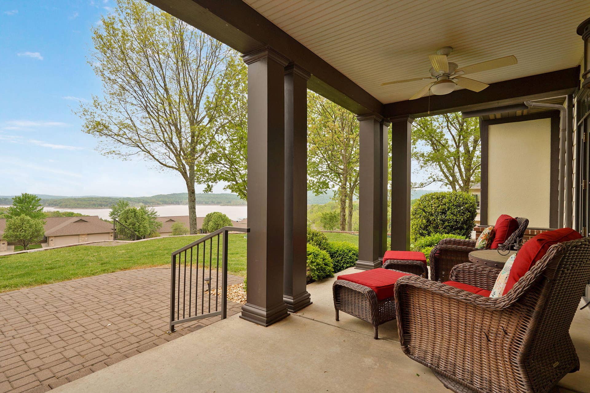 1340 Little Aunts Creek Road, Kimberling City, MO 65686 Back Covered Porch