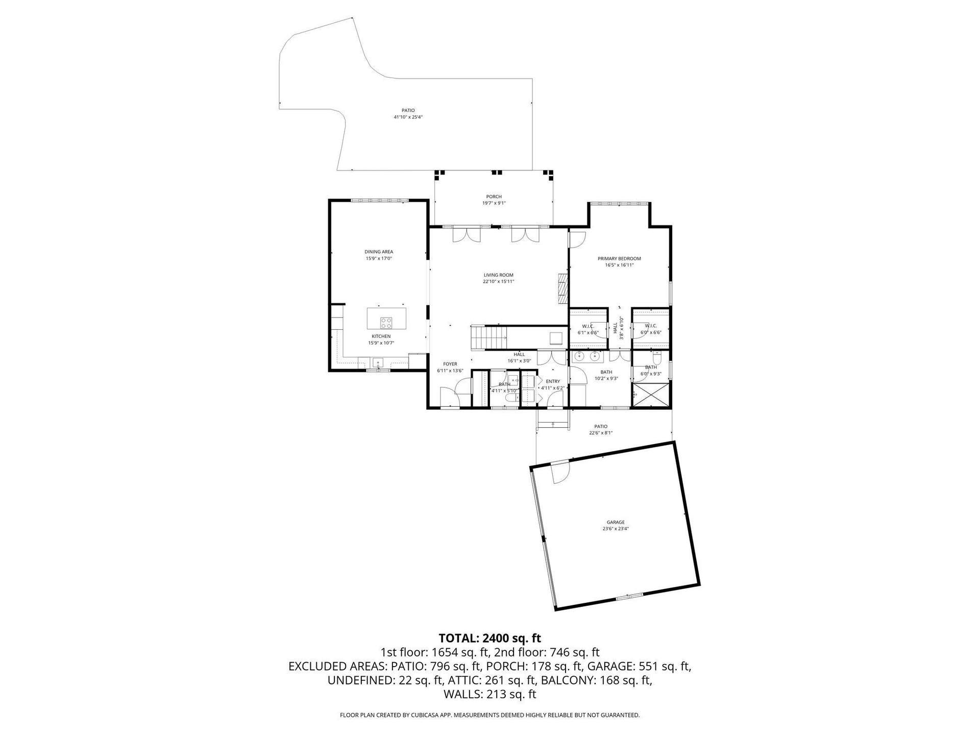 1340 Little Aunts Creek Road, Kimberling City, MO 65686 Downstairs Floor Pan