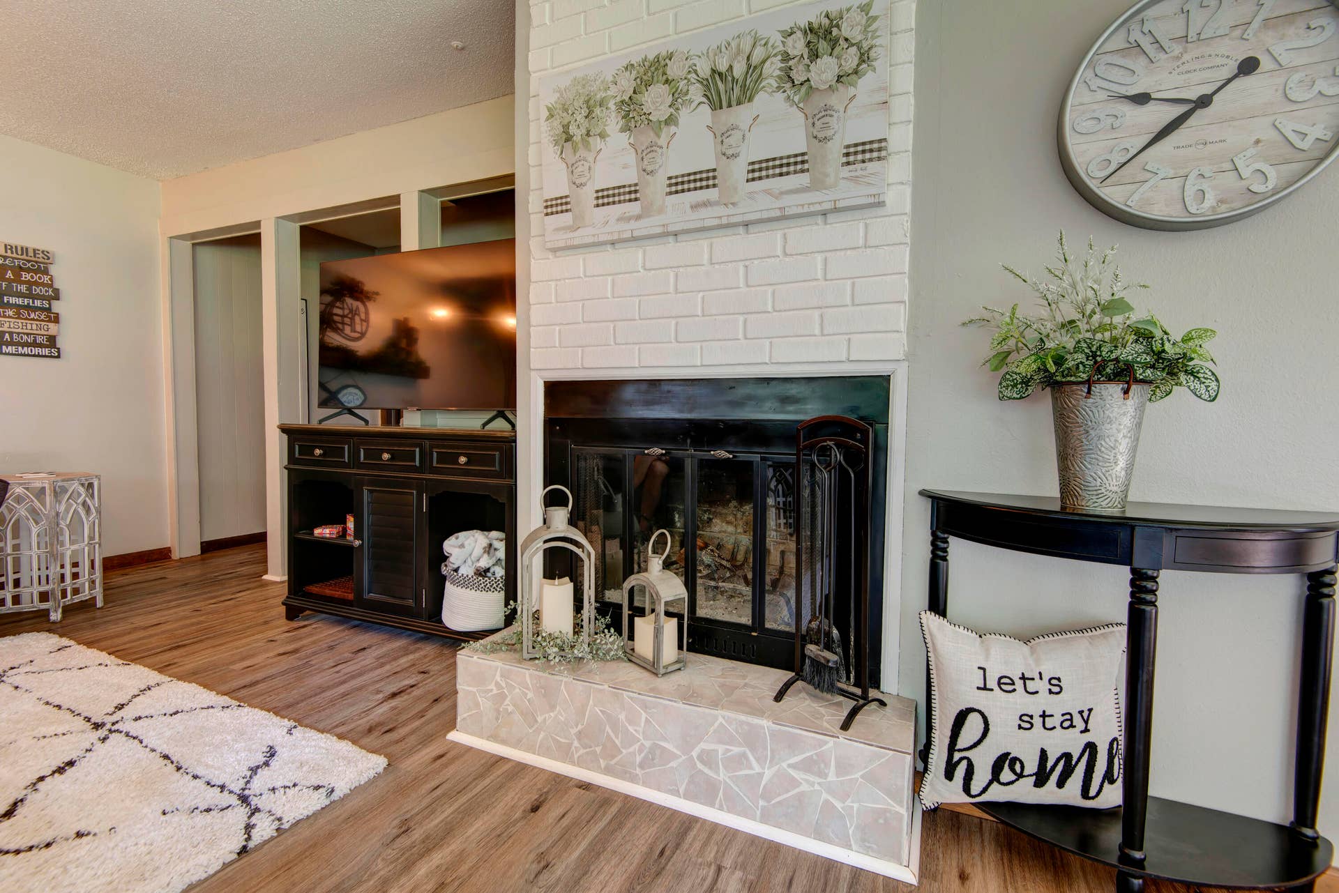 Wood Burning Fireplace