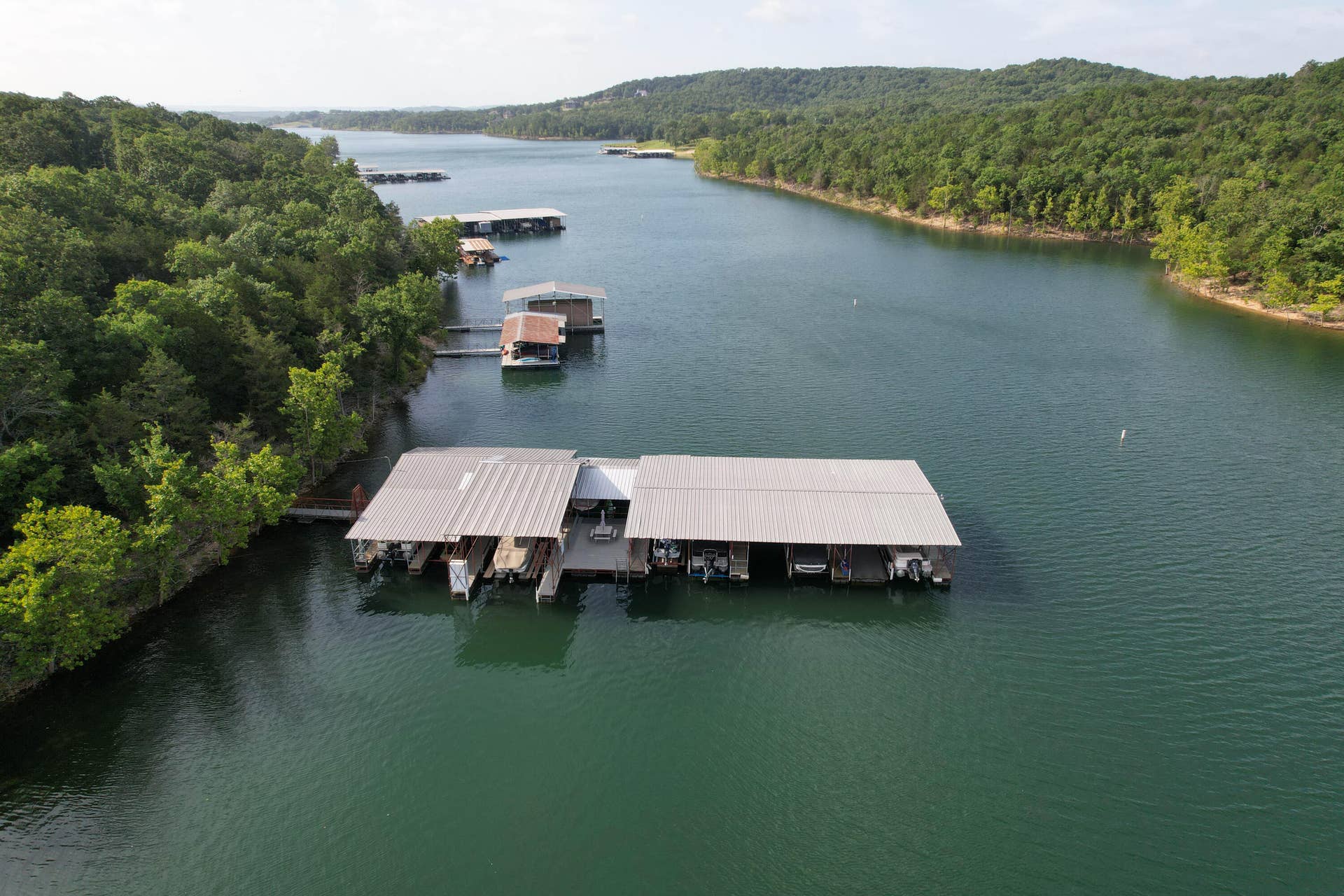 Swim Deck is in the middle of the dock
