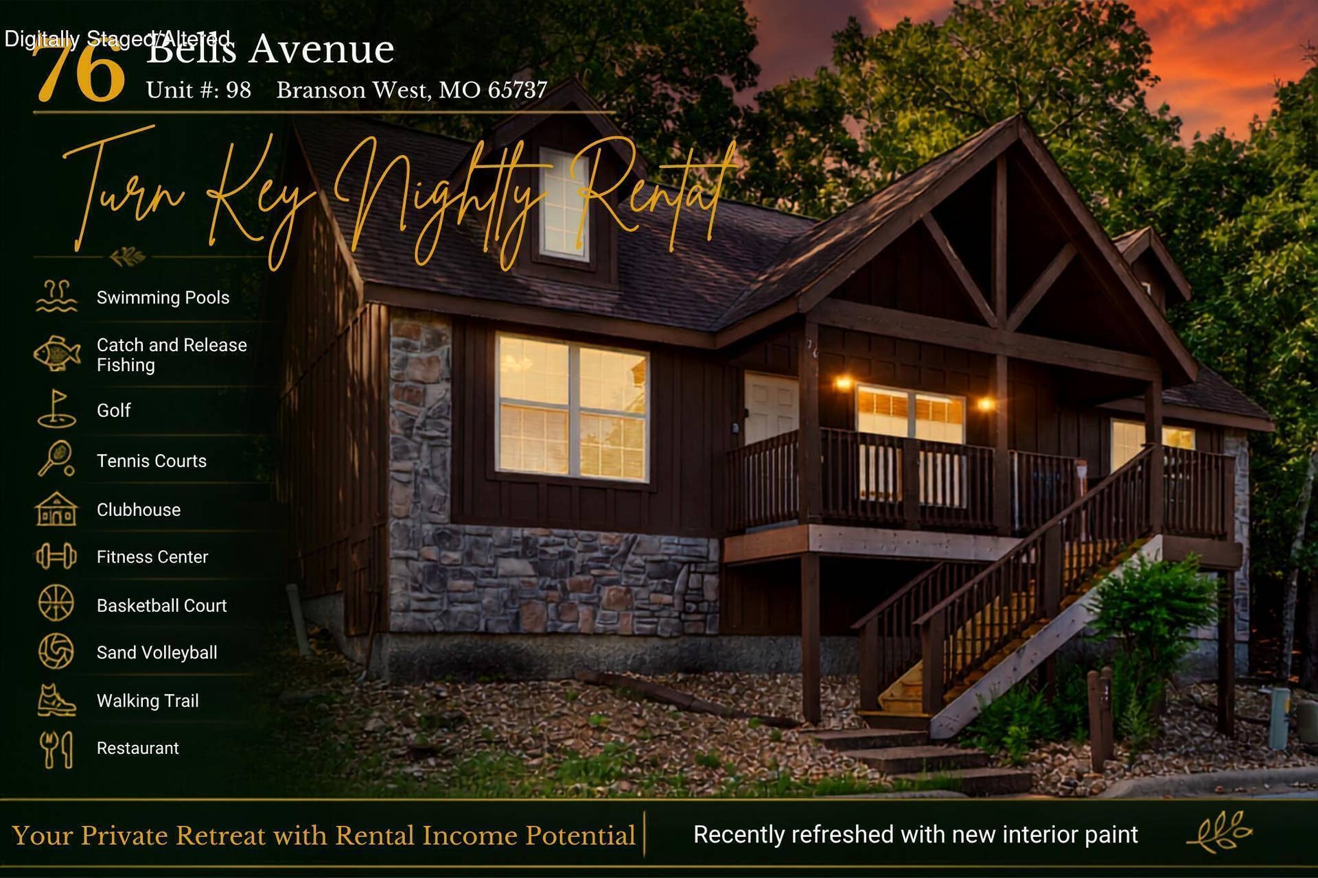 76 Bells Avenue Avenue, #98, Branson West, MO 65737 Cover