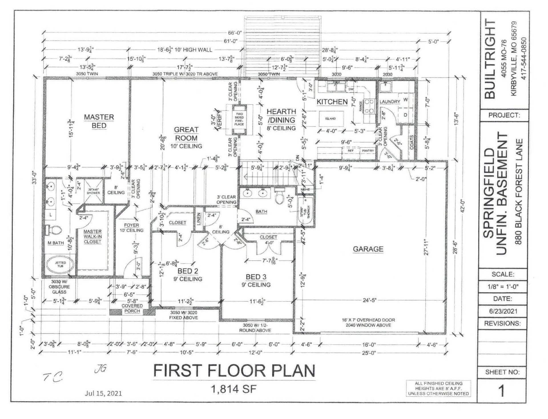 Main Level Plan