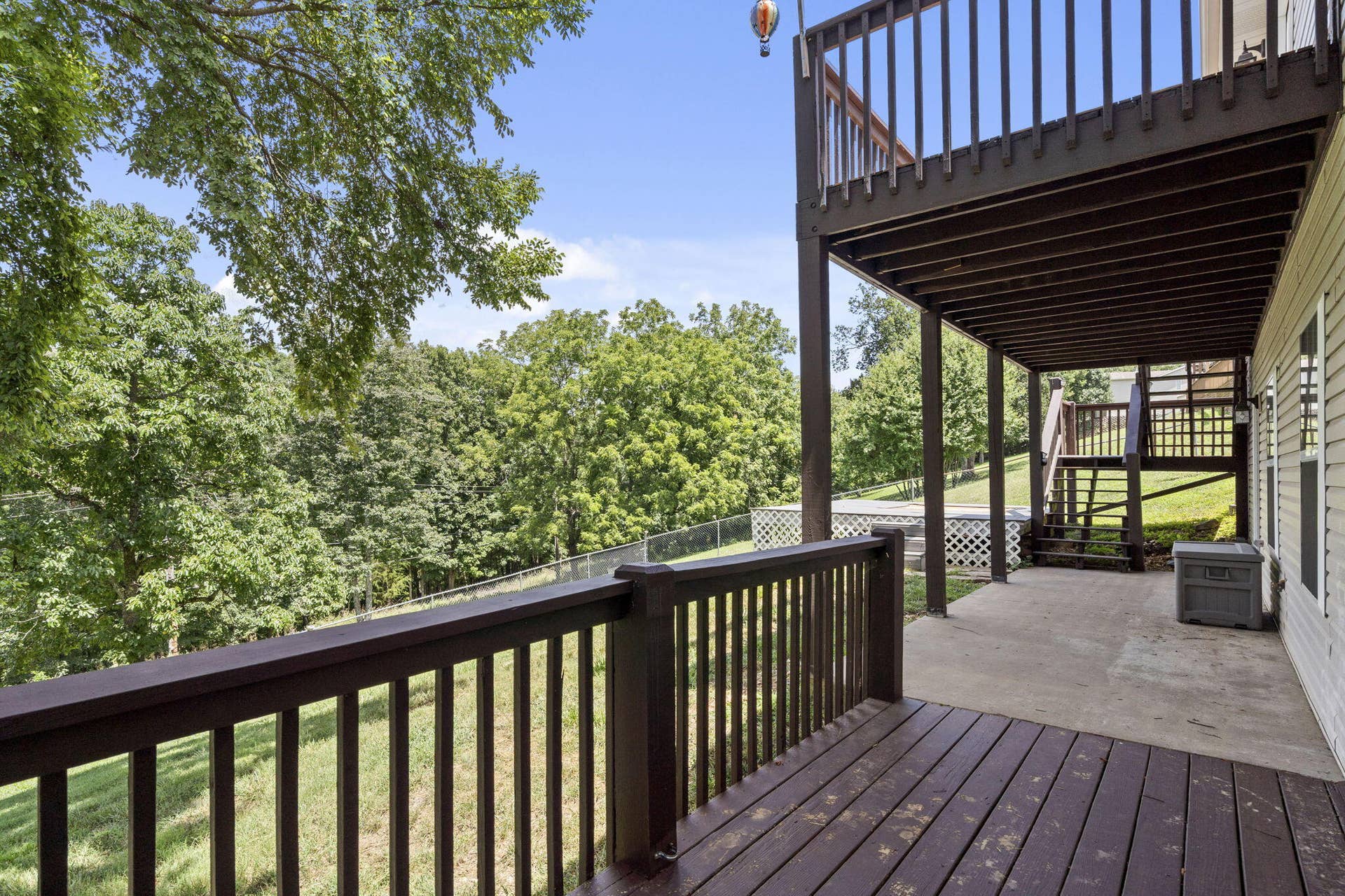 48 Irish Hills Boulevard, Kimberling City, MO 65686 Back patio and deck