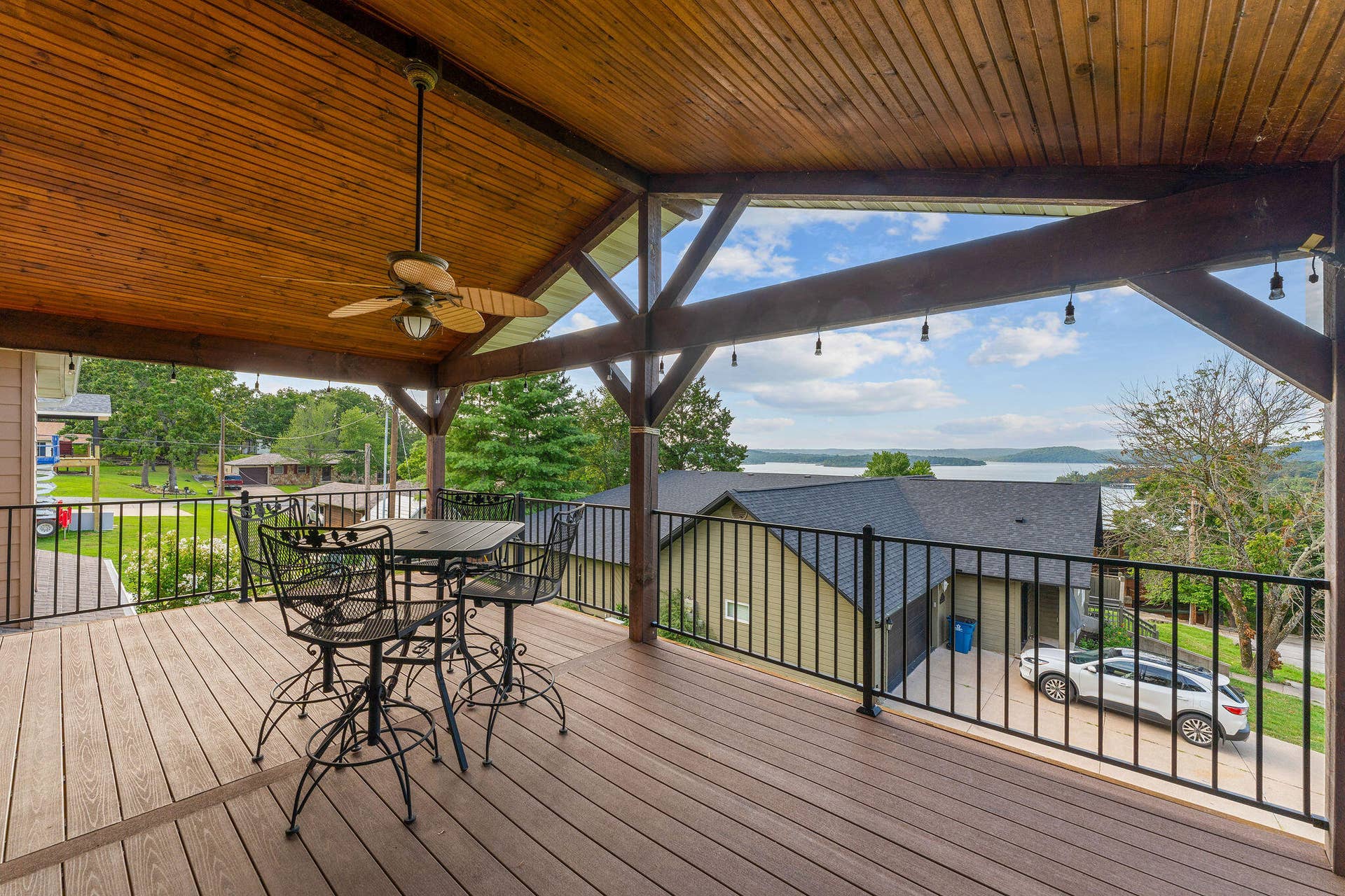 Covered Back Deck and Lake View