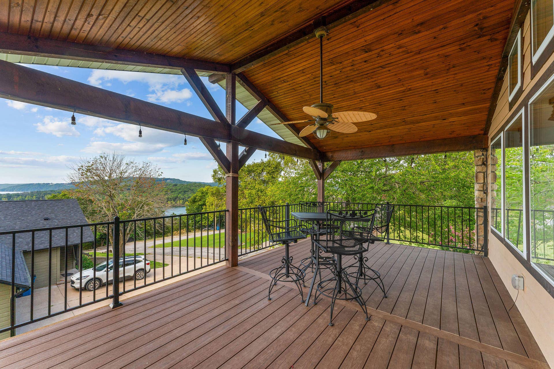 Covered Back Deck and Lake View