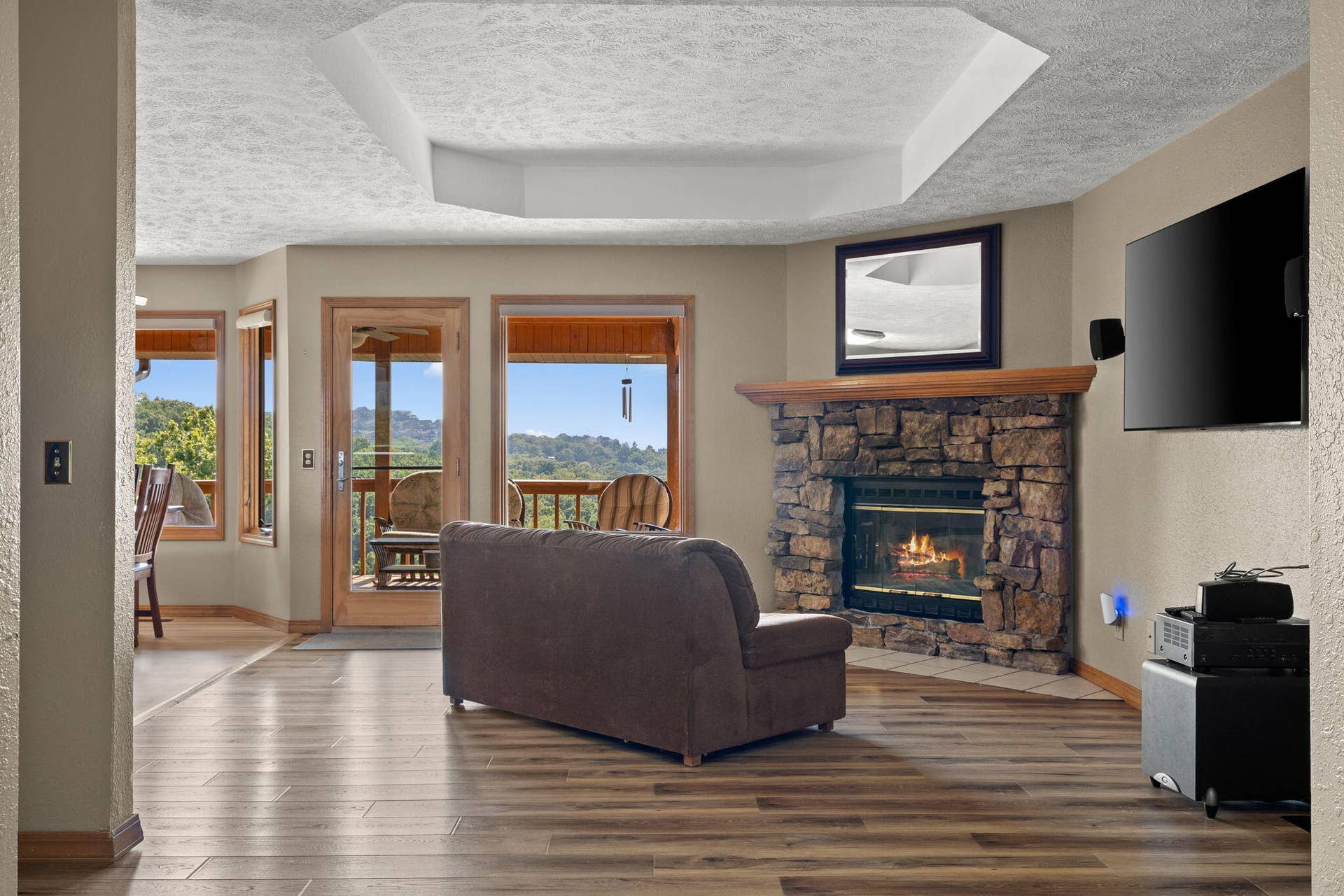 Wood Burning Fireplace