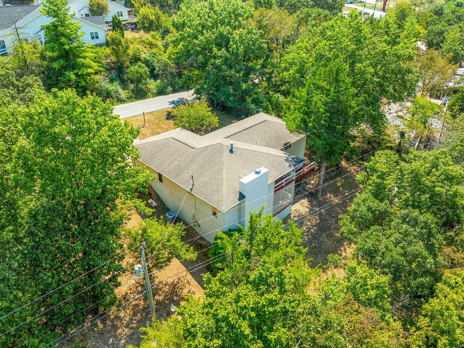 Drone view of back