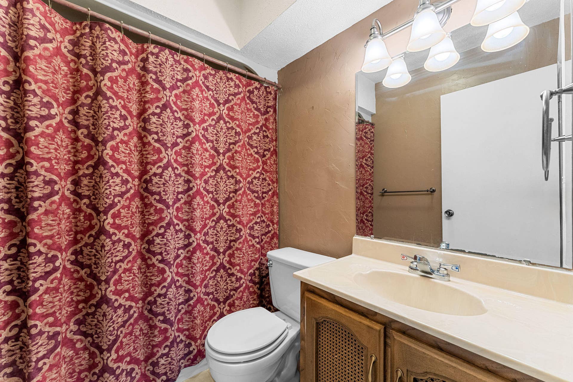 Bathroom off hallway