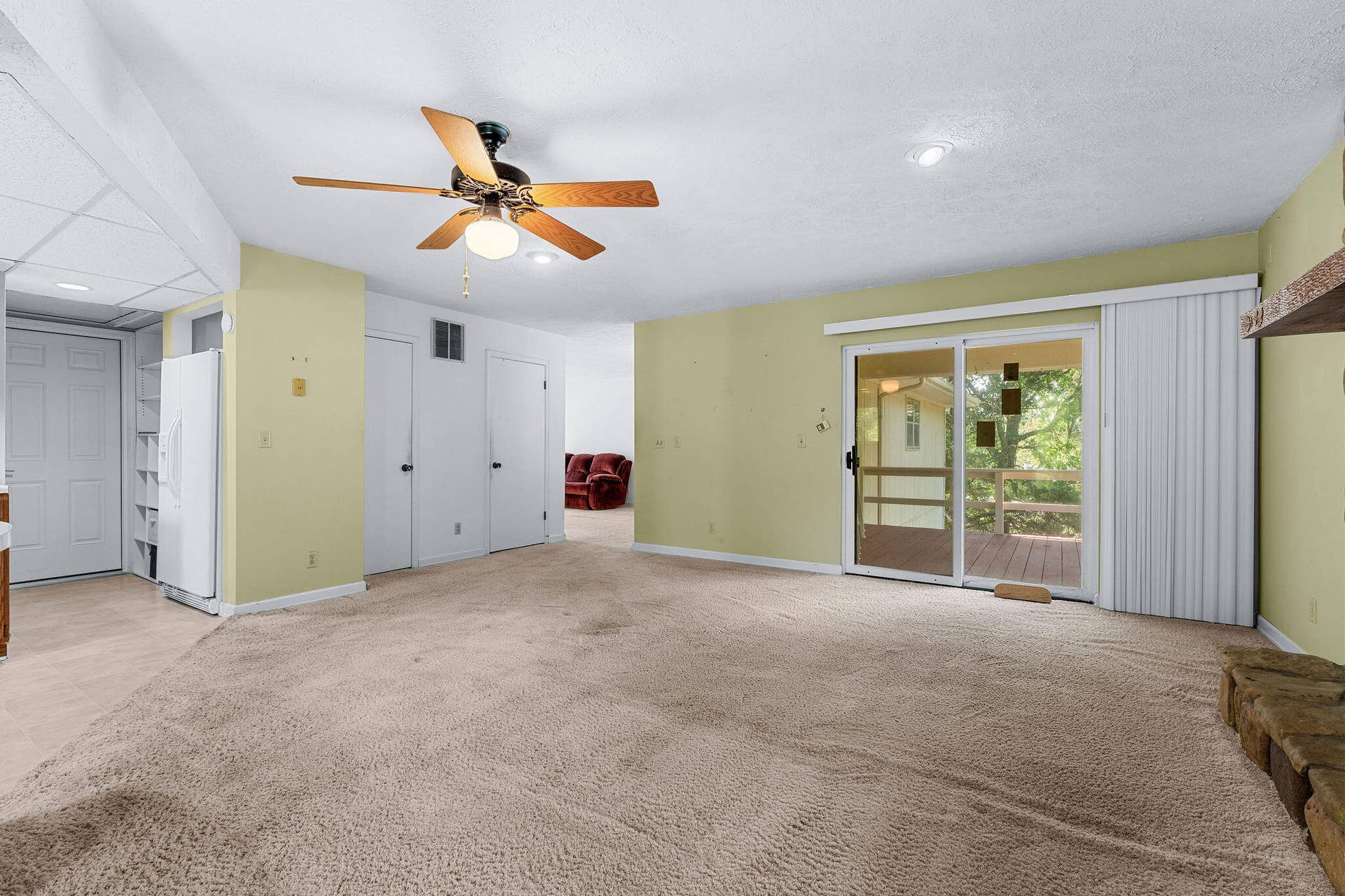 Family room sliding doors
