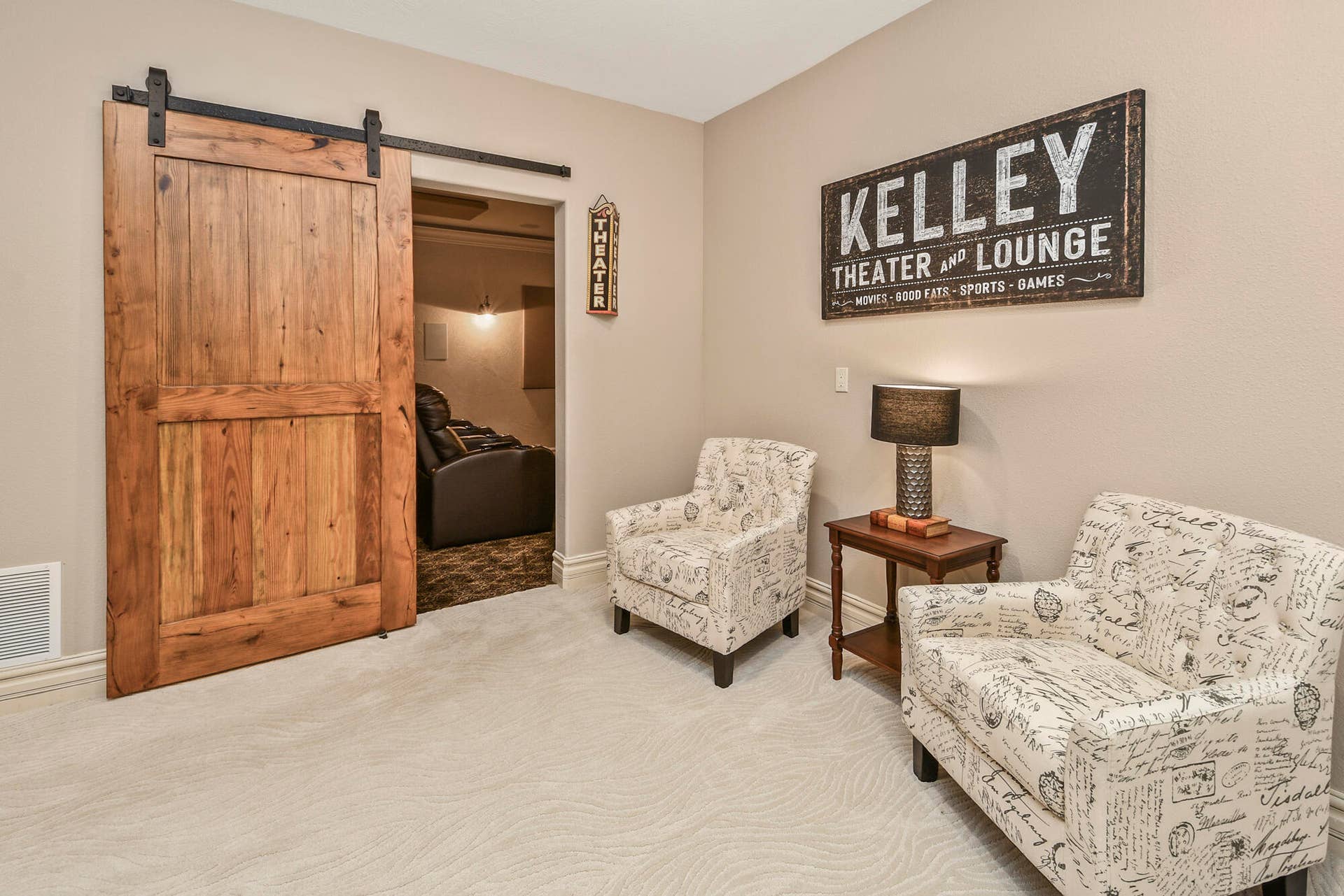 Entrance to Media Room