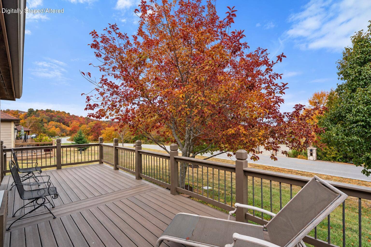 56 Mountain View Court, Branson West, MO 65737 Ozarks Home Framed by Autumn Foliage-5