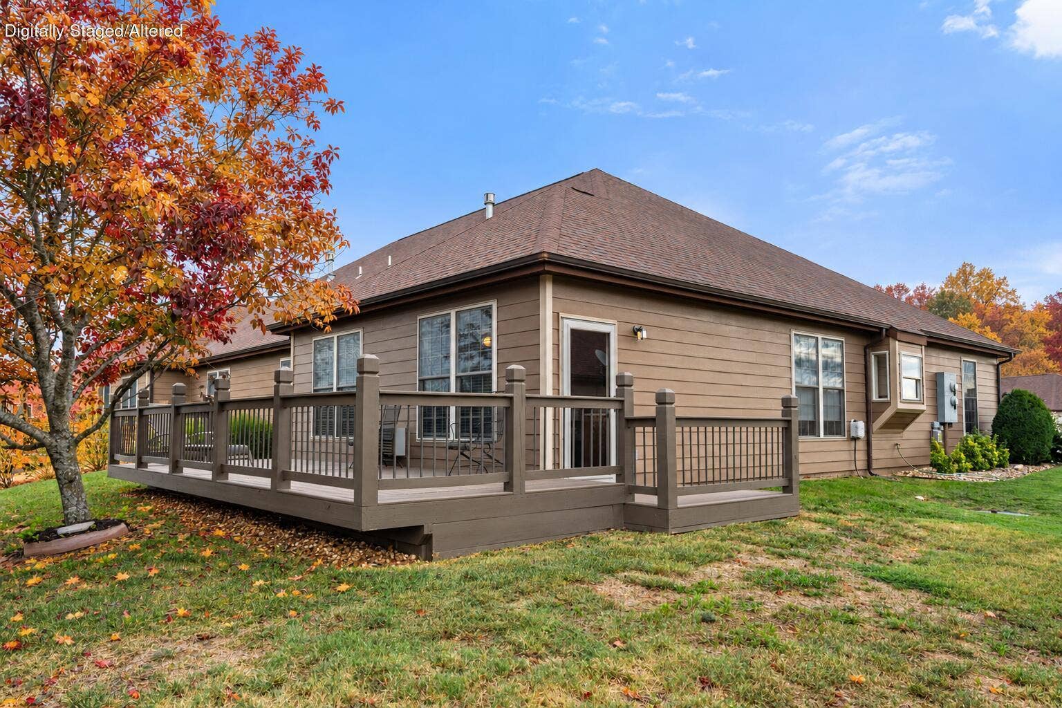 56 Mountain View Court, Branson West, MO 65737 Ozarks home framed by autumn foliage-10