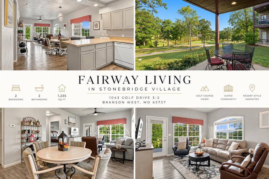 Property photo for 1043 Golf Drive, #3-2, Branson West, MO