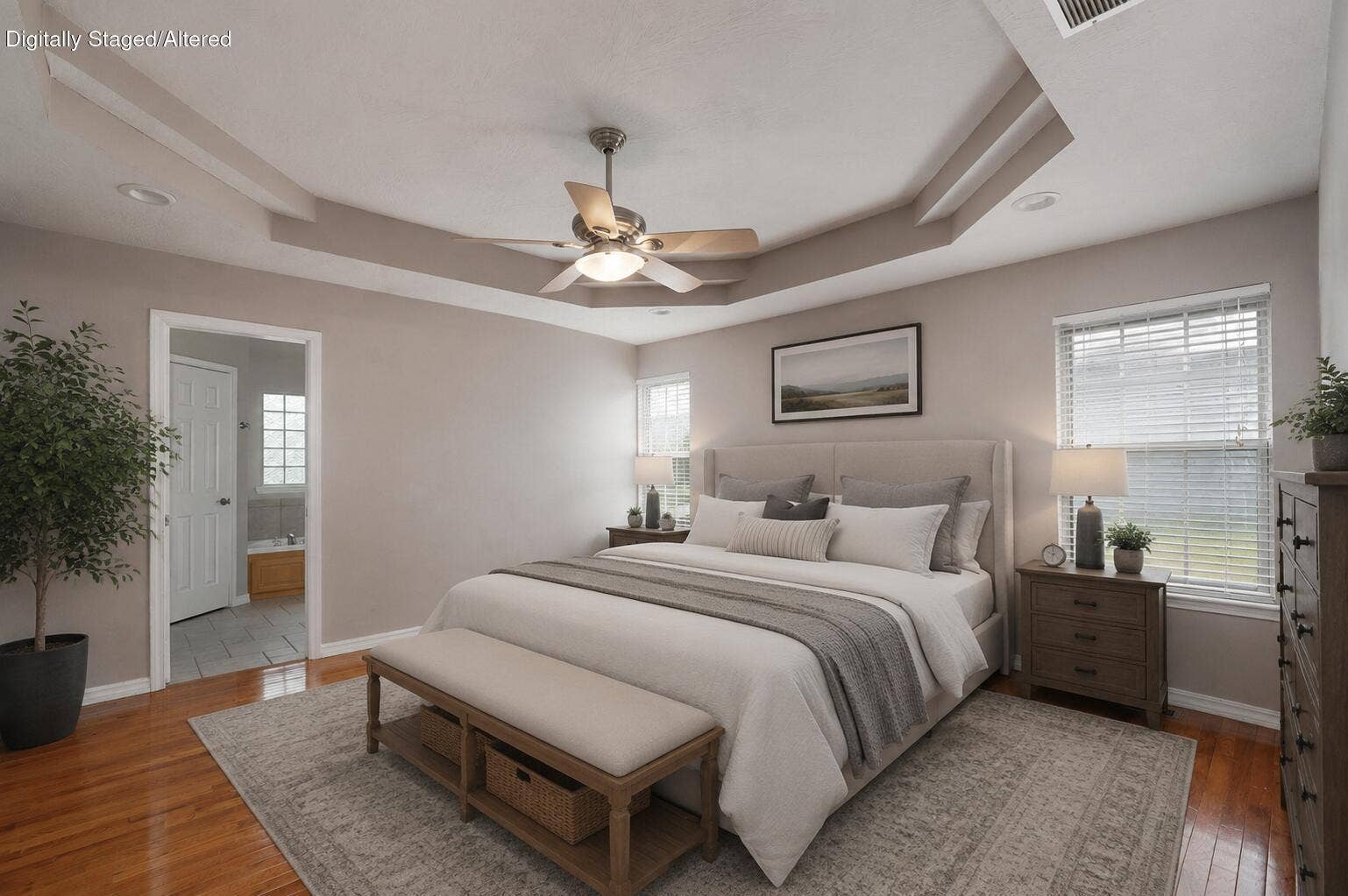 3582 N Thistlewood Court, Springfield, MO 65803 Digitally staged primary bedroom