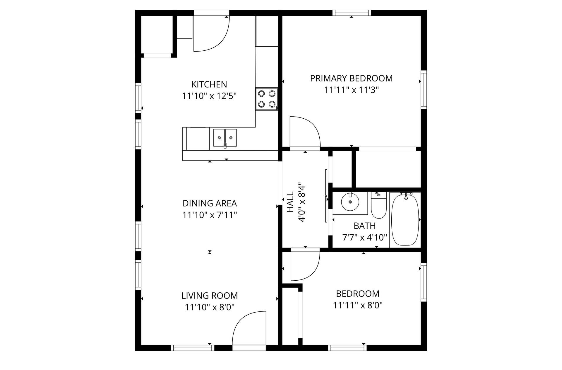 405 & 407 W College Street, Branson, MO 65616 FLOOR PLAN