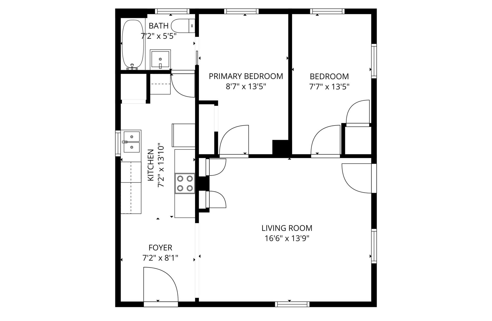 405 & 407 W College Street, Branson, MO 65616 FLOOR PLAN