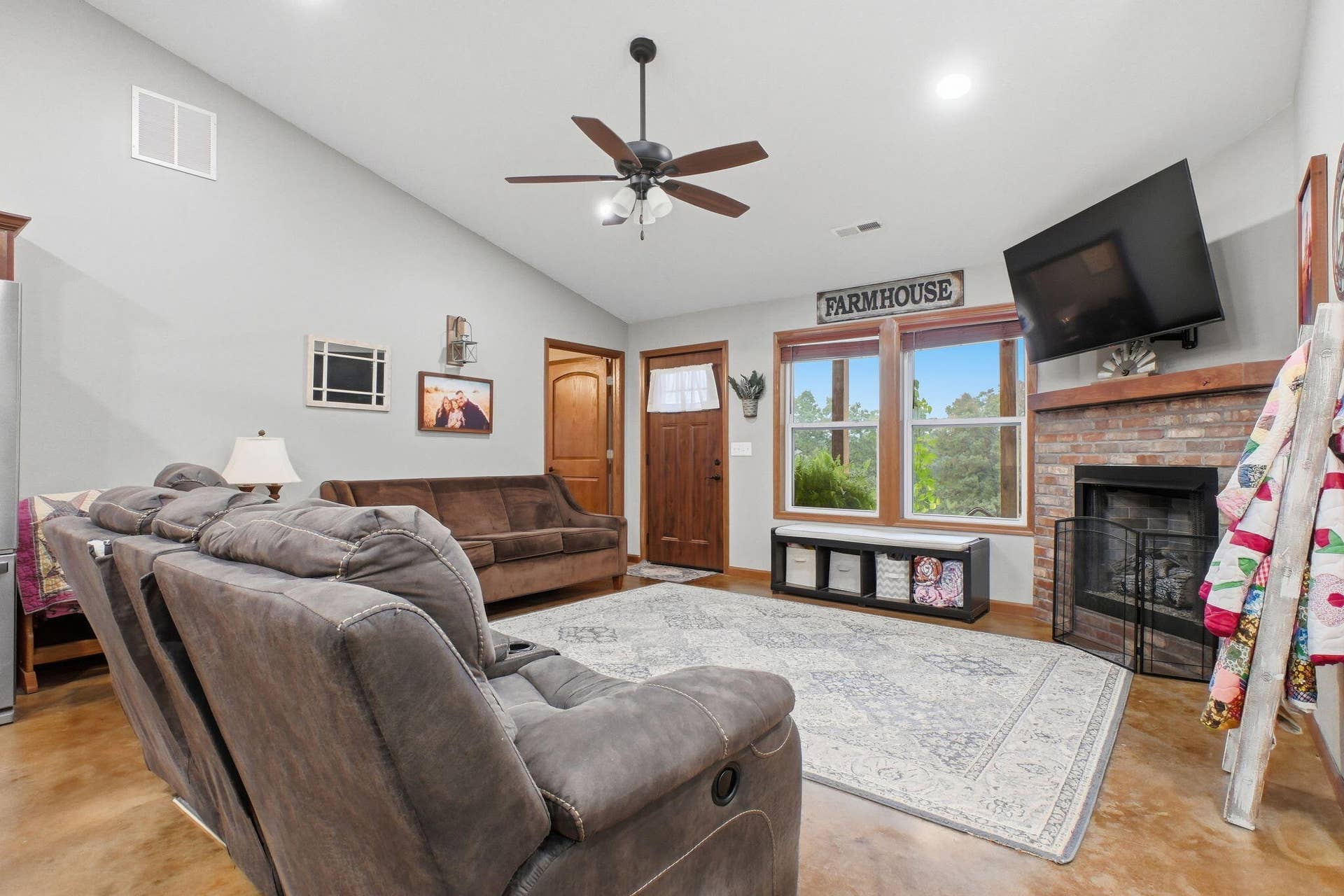 Living room toward front entry