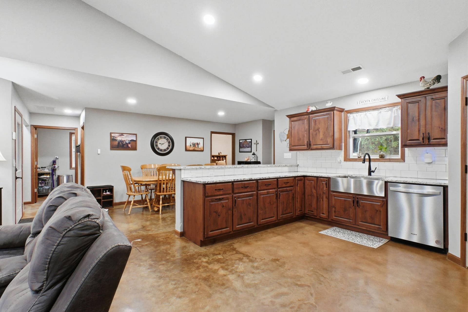 Kitchen into dining