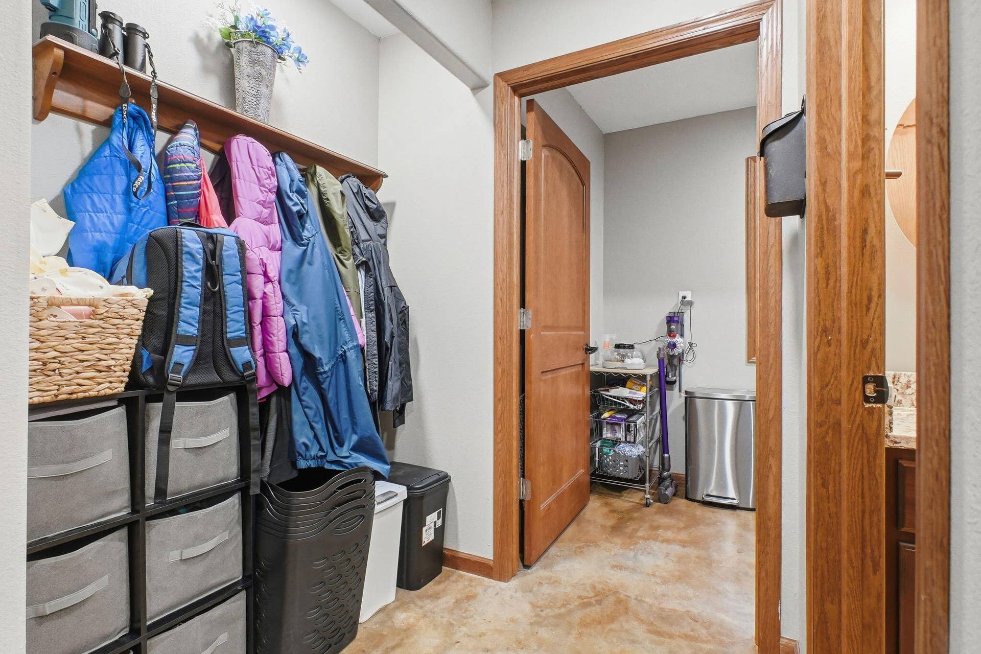 Storage in hall