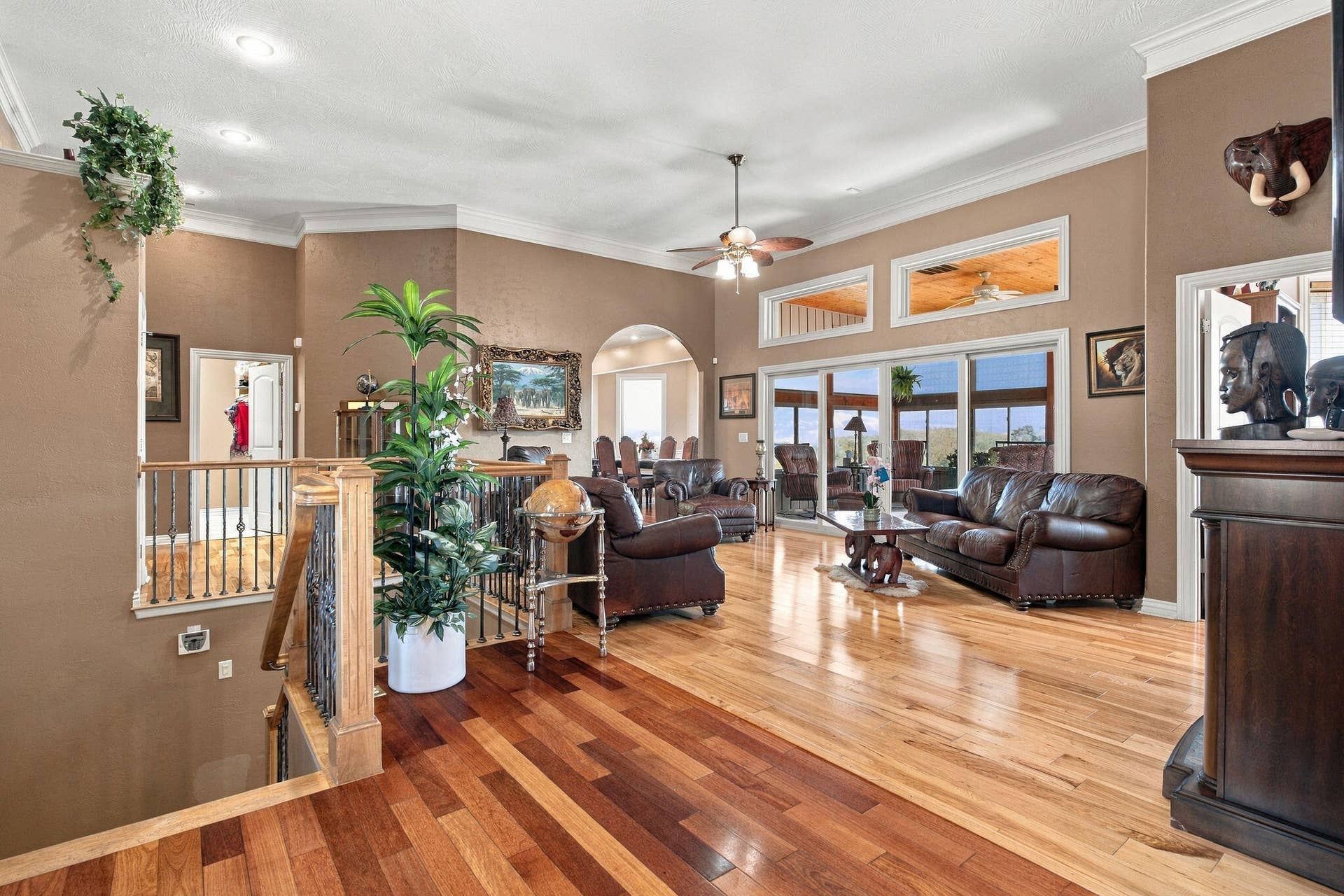 Living Open to Sunroom