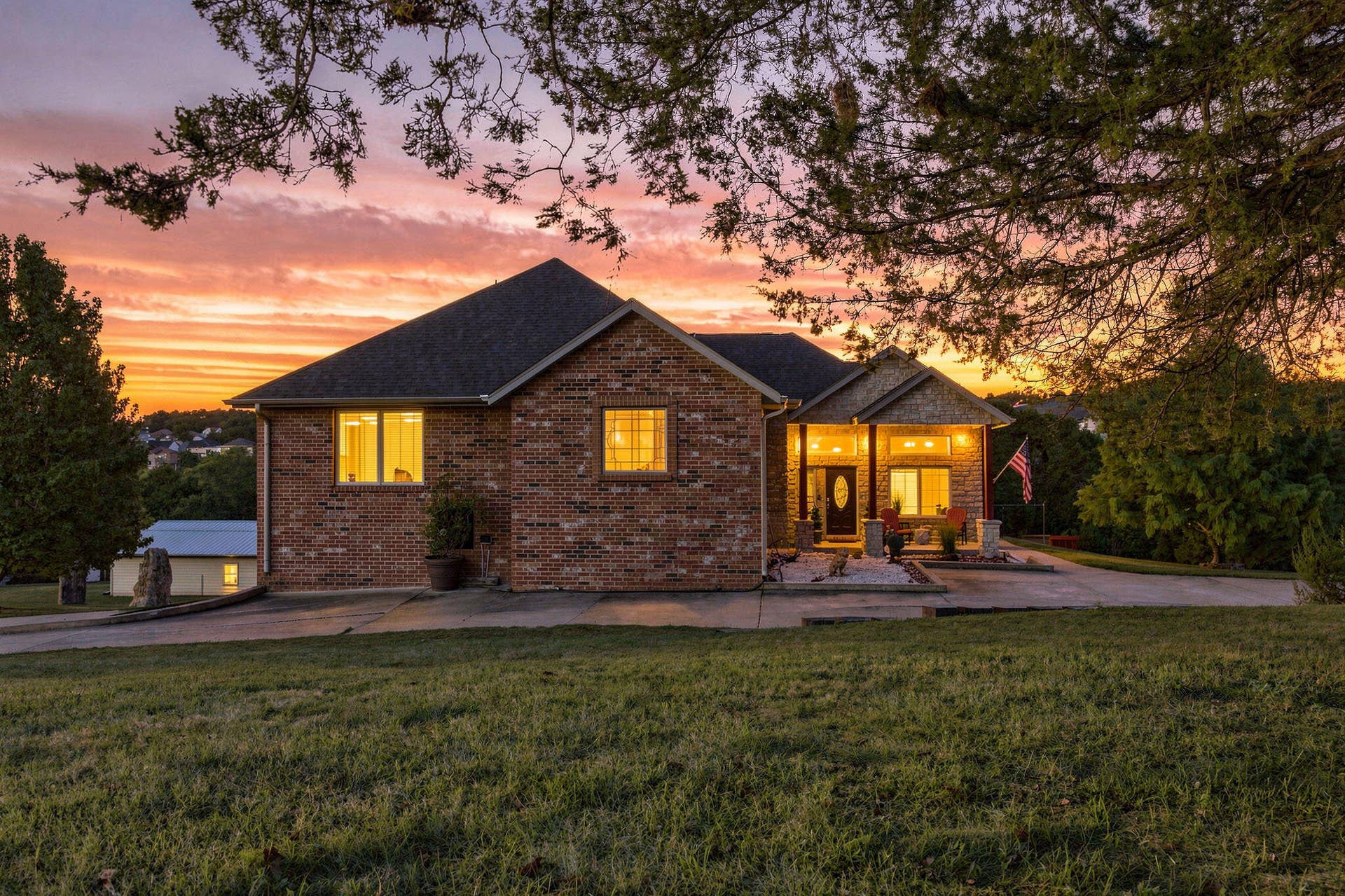 sunset front