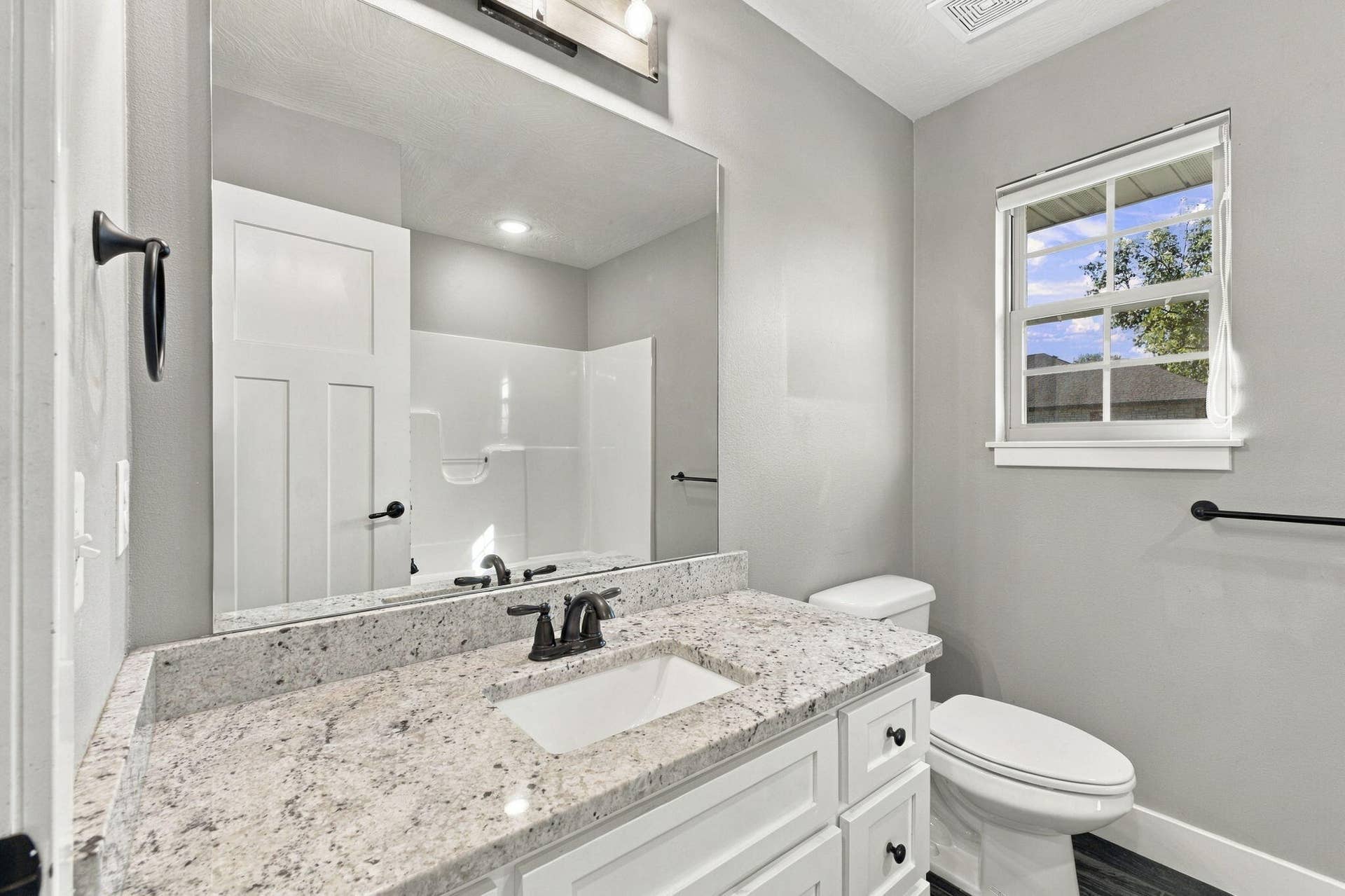 Newly painted cabinets and interior