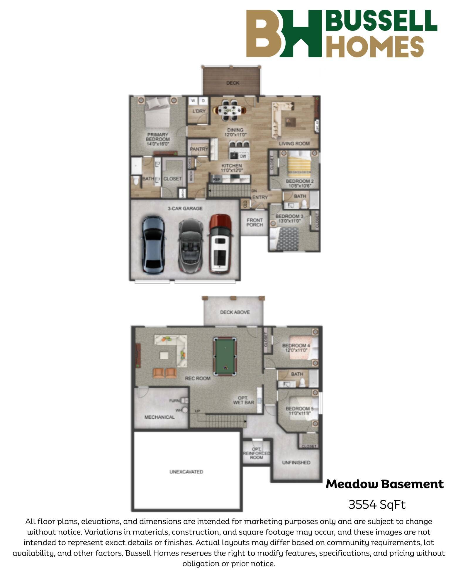 731 S Wheaton Hills Drive, #Lot 217, Nixa, MO 65714 Meadow Basement