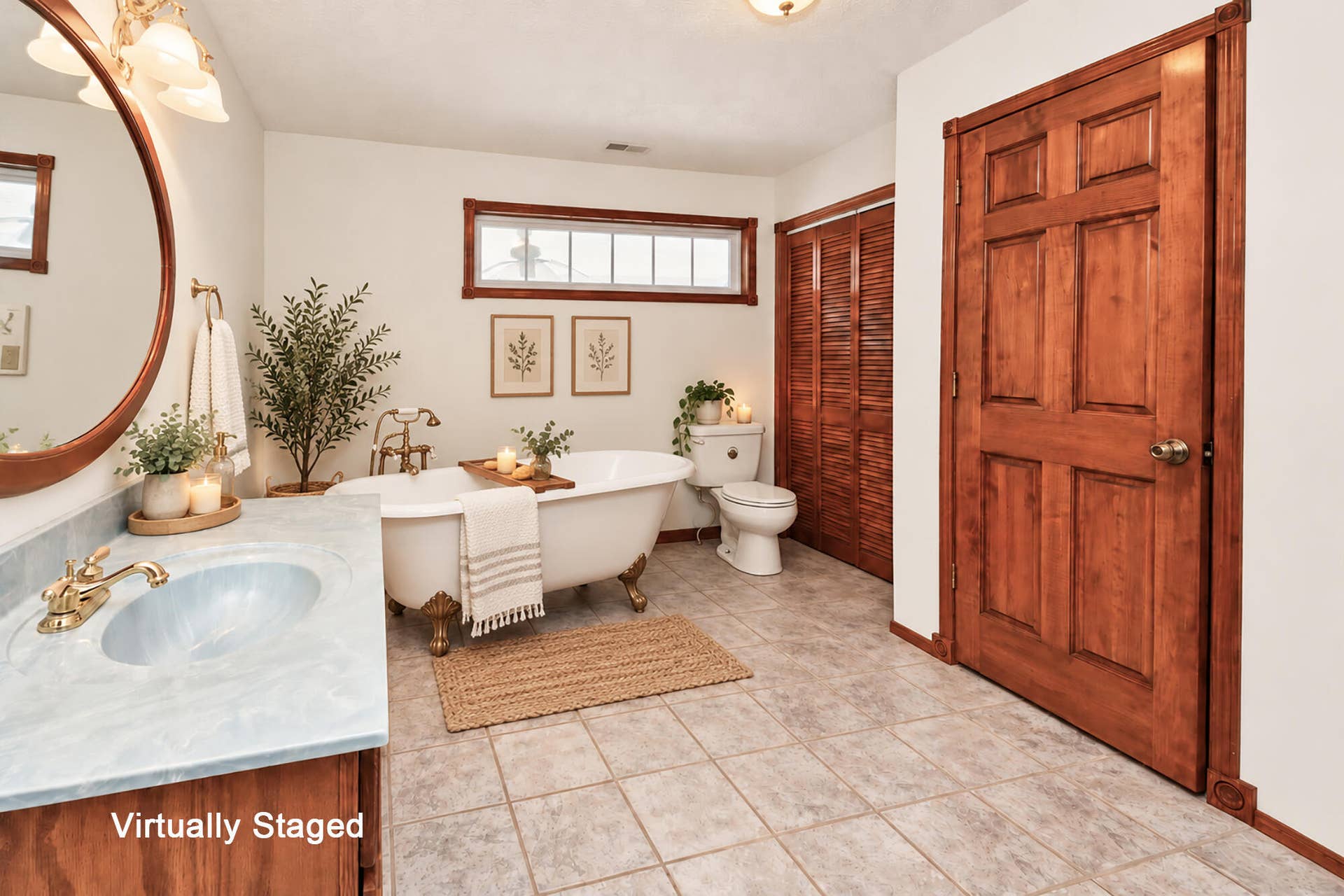 92vv PBR2 Bath staged with soaker tub