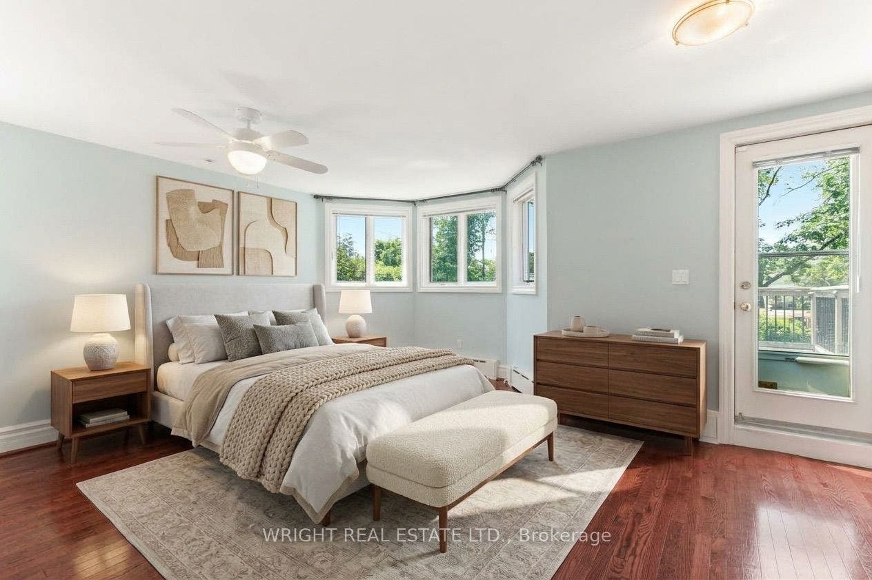 3rd floor primary bedroom digitally staged