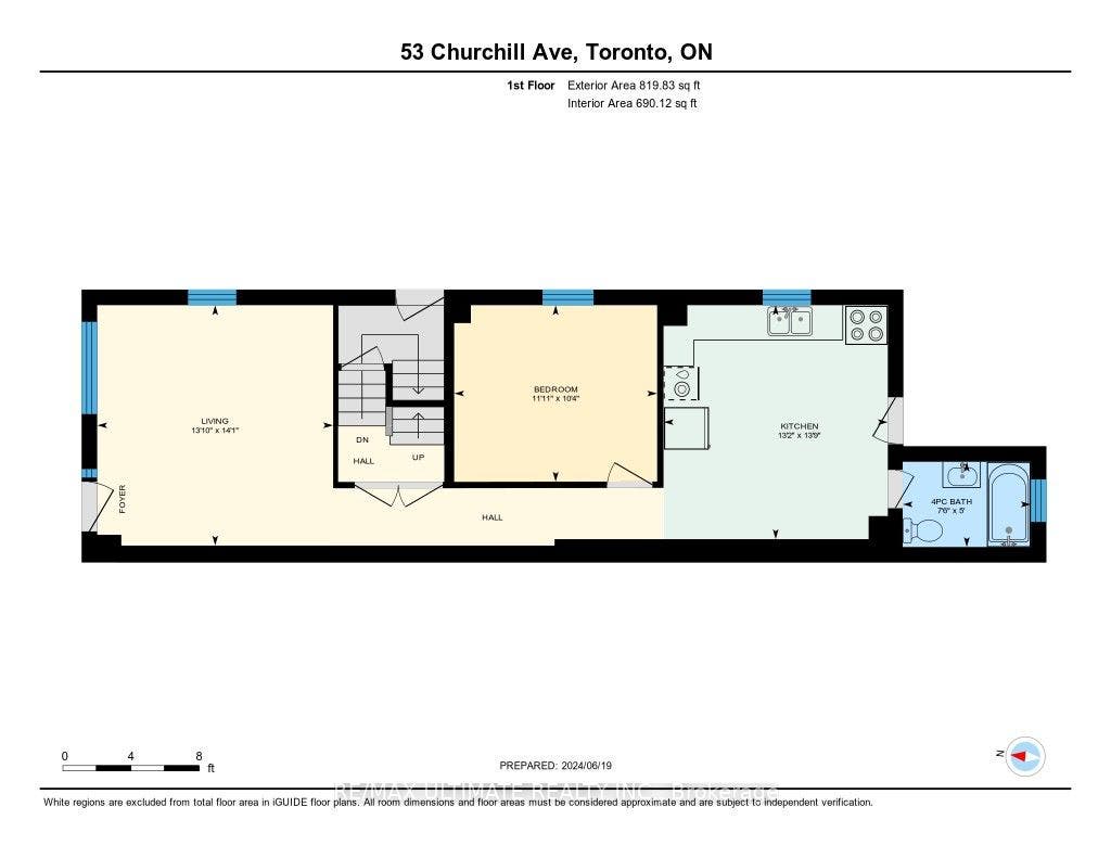 53 Churchill Avenue, #Main, Toronto C01, Toronto C, Toronto ON M6J 2B5