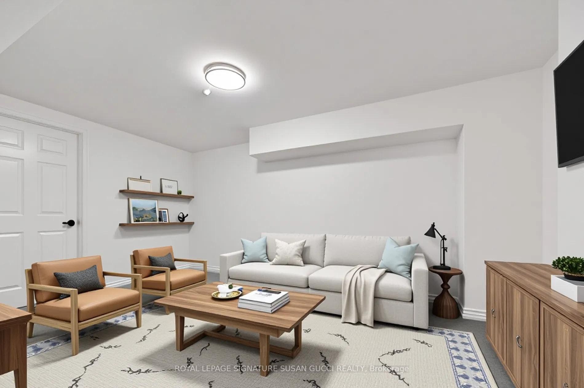 Basement rec room
