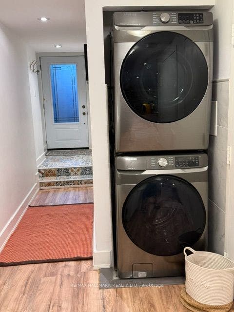 18 Pape Avenue, #basement, Toronto E, Toronto ON M4M 2V6 ensuite Samsung laundry