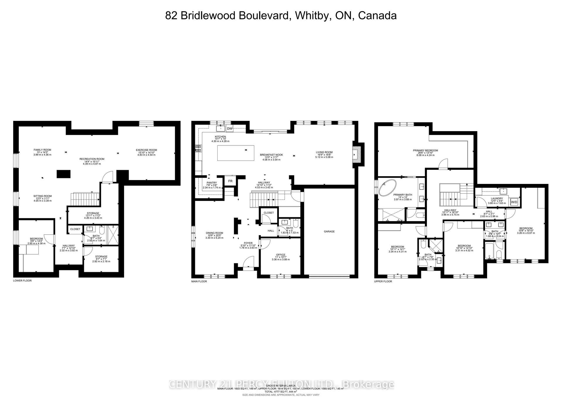 82 Bridlewood Boulevard, Whitby, Durham ON L1R 3R8