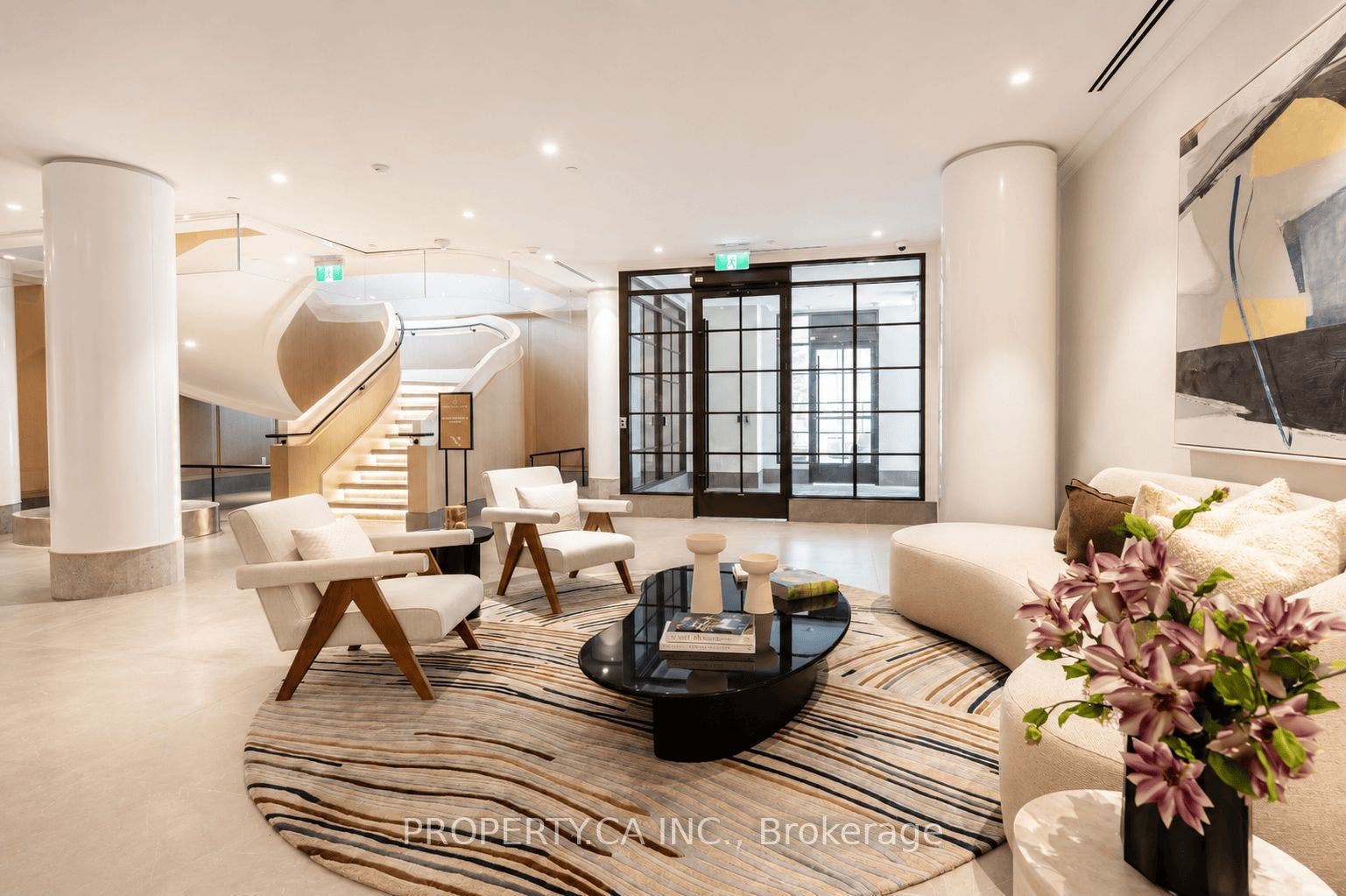 Lobby from Visitor Entrance leading to amenities
