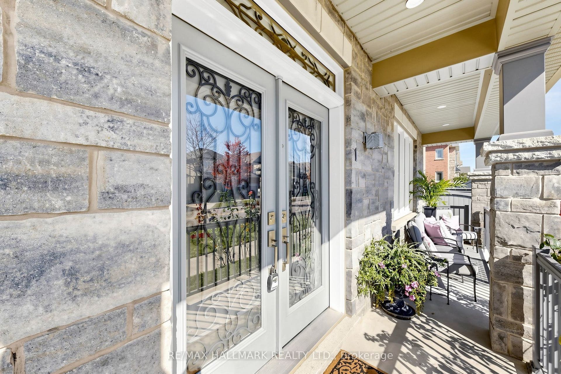 Double door entrance