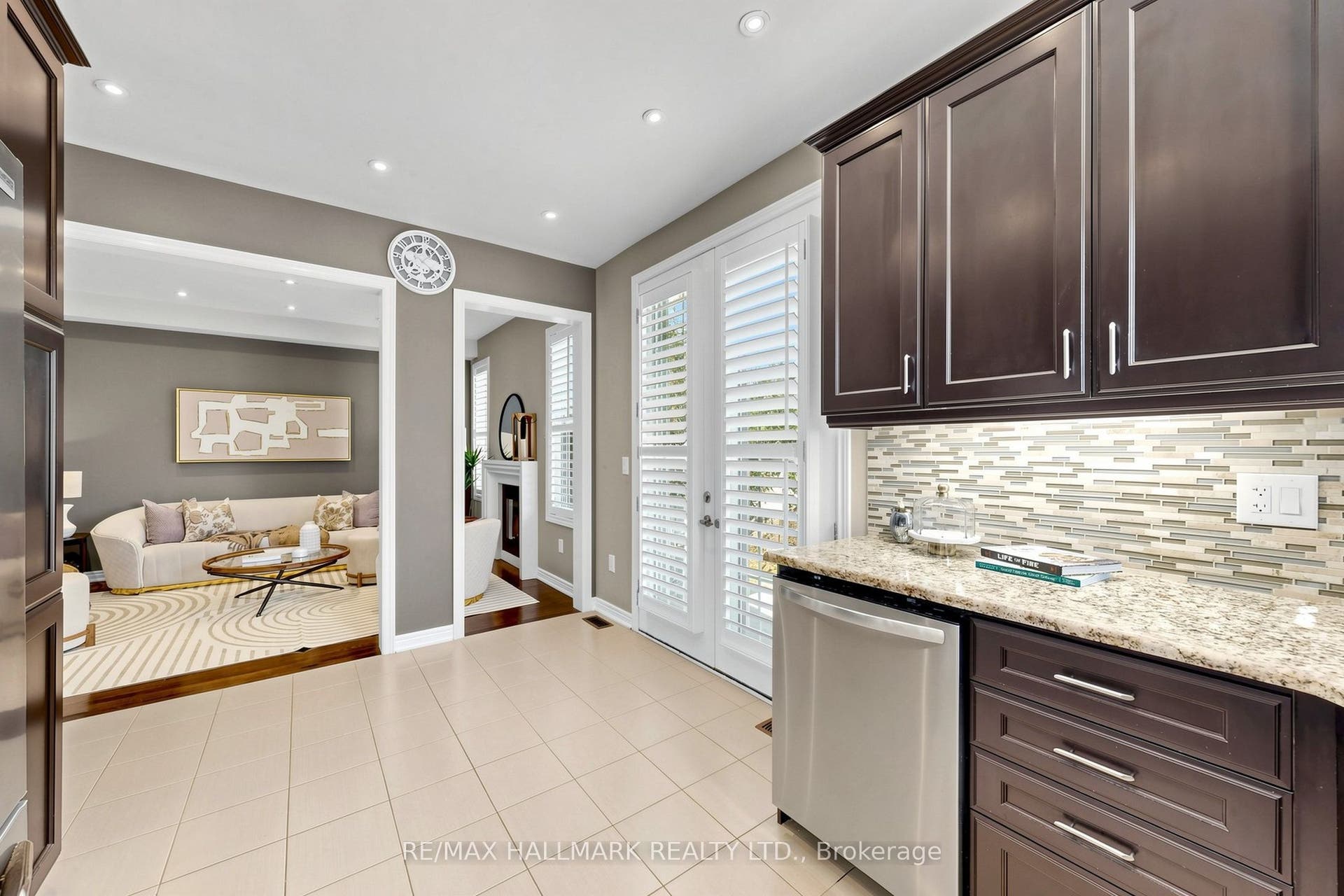 Kitchen walk out to patio