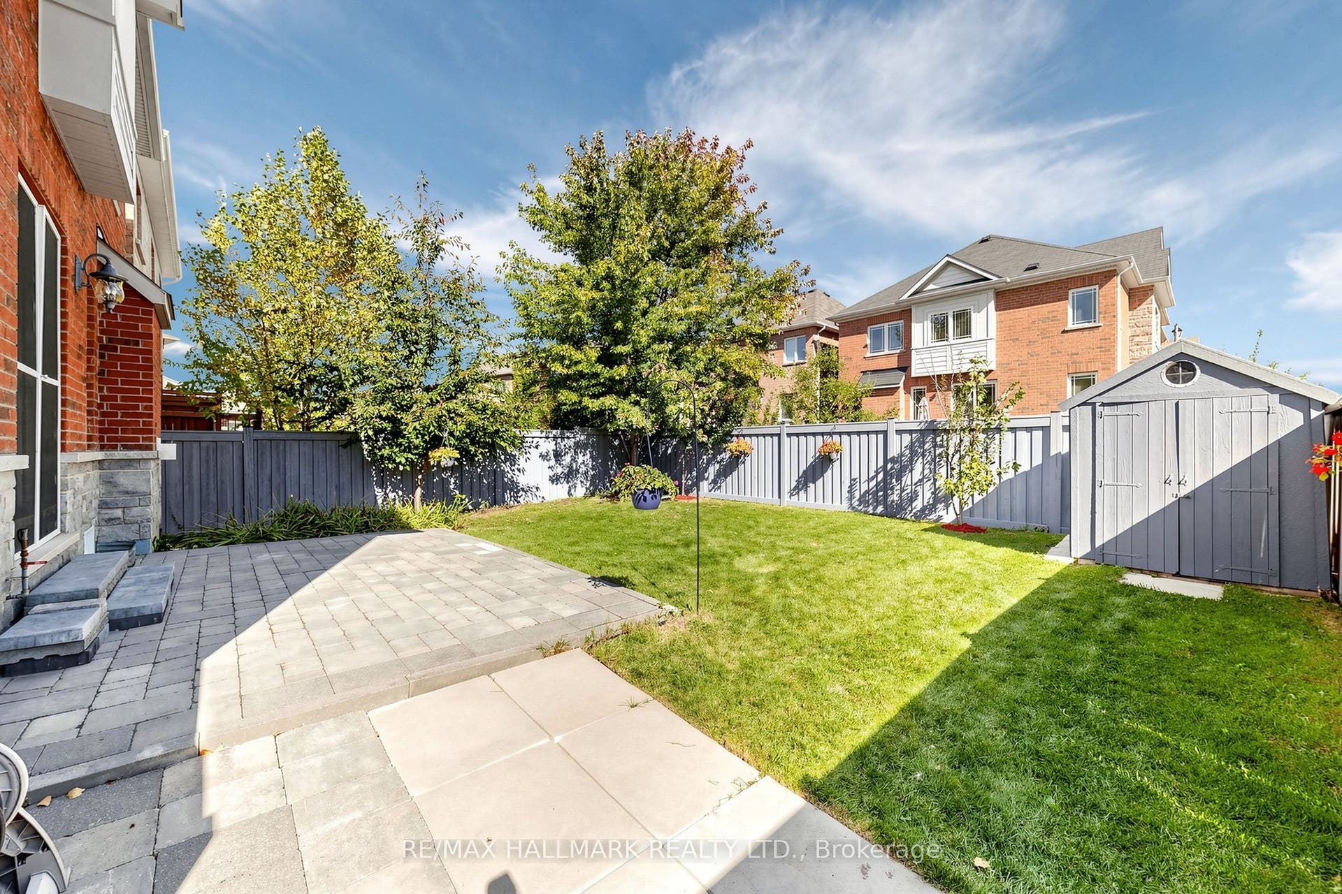Back yard with Patio stones