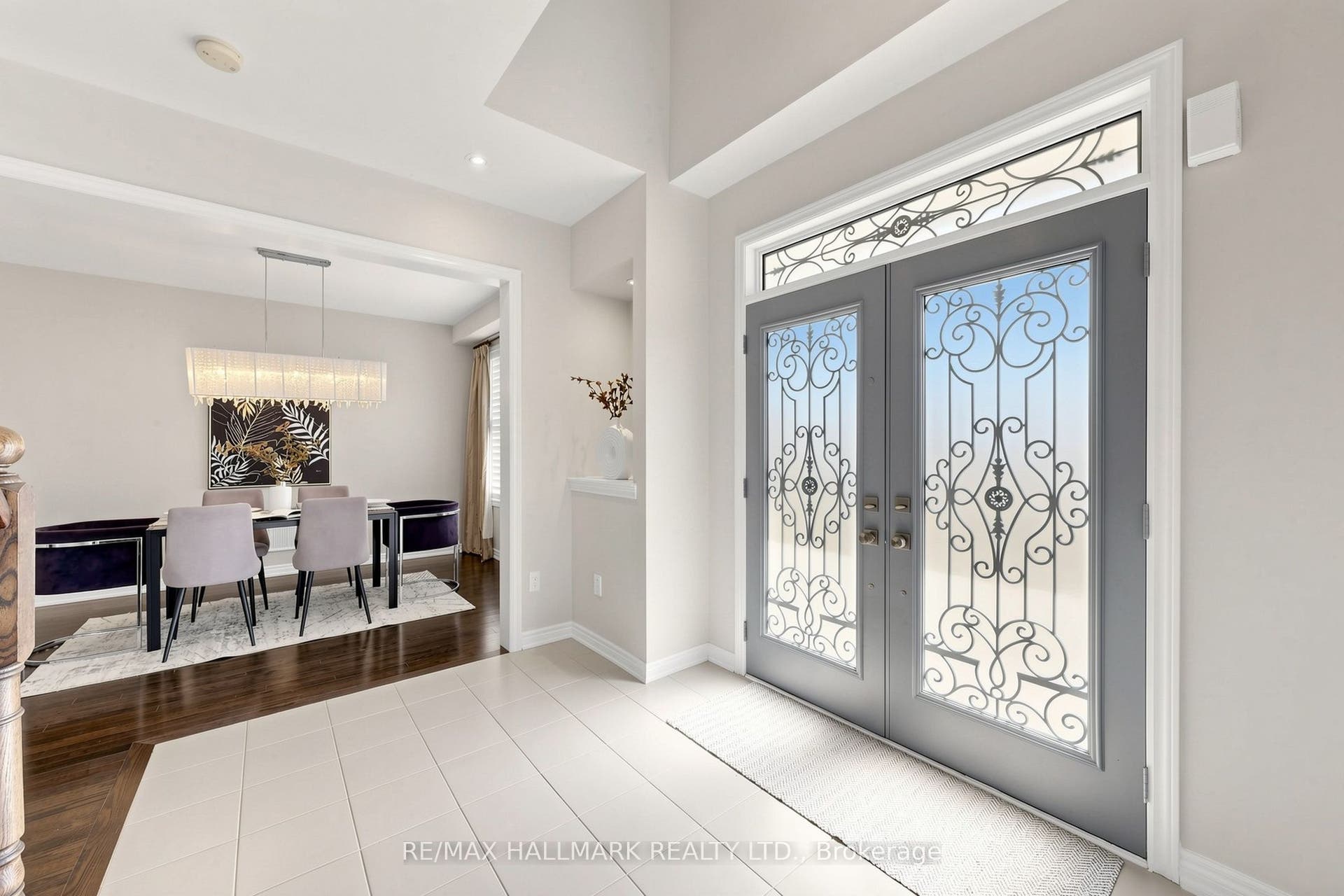 Double door entrance